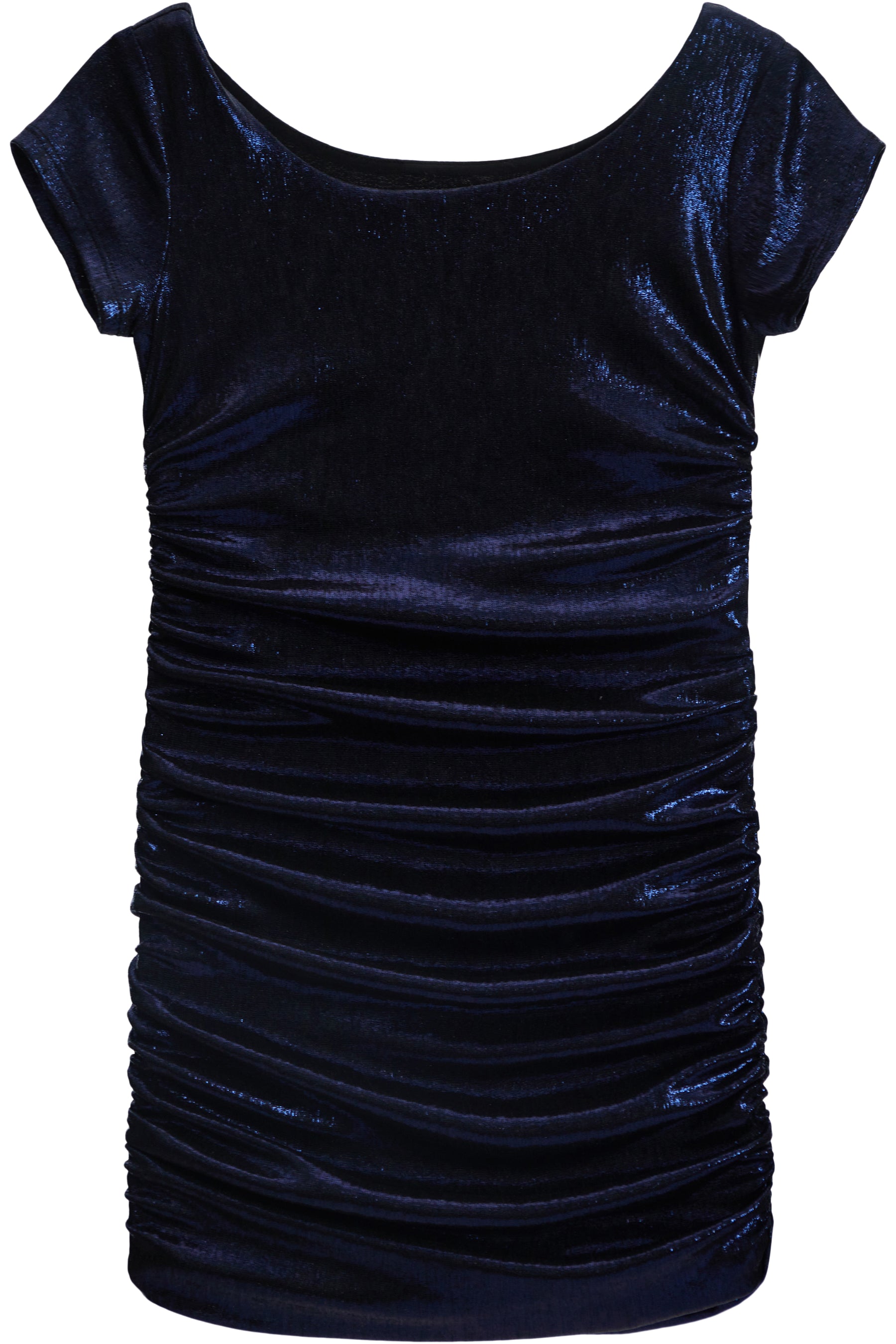 Cap Sleeve Ruched Dress
