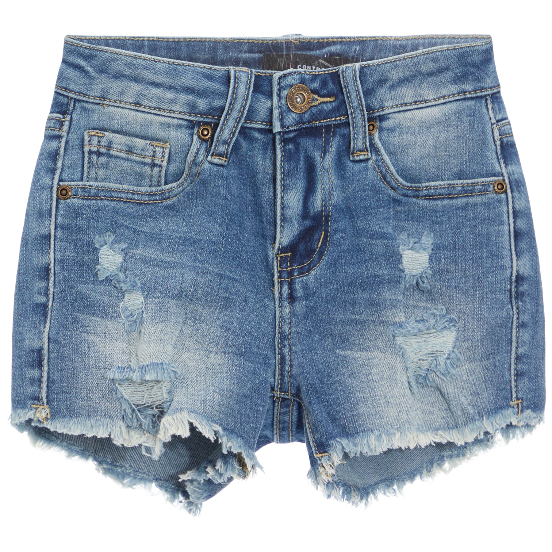 Destructed Denim Short