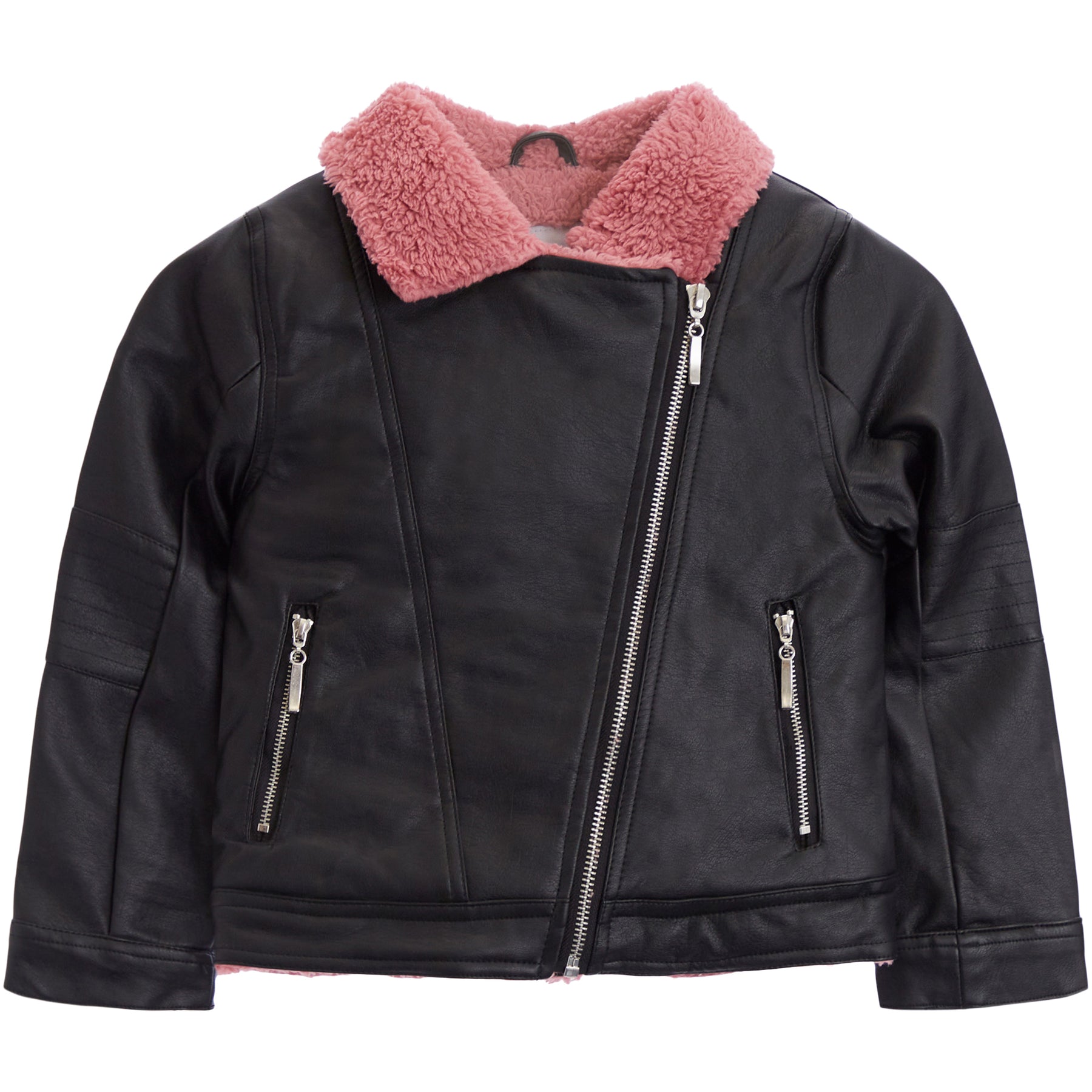 Moto Jacket with Sherpa