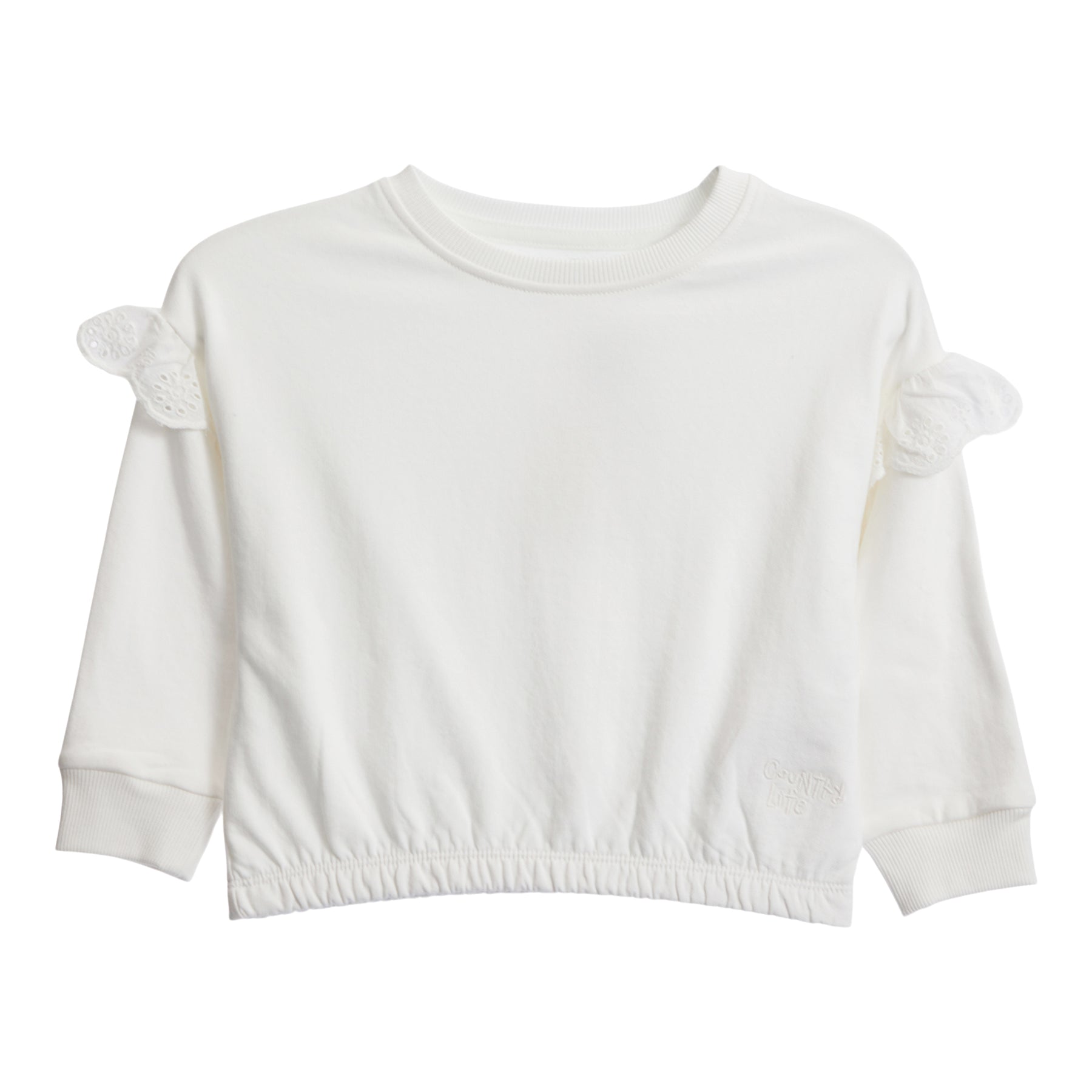 Eyelet Detail Sweatshirt