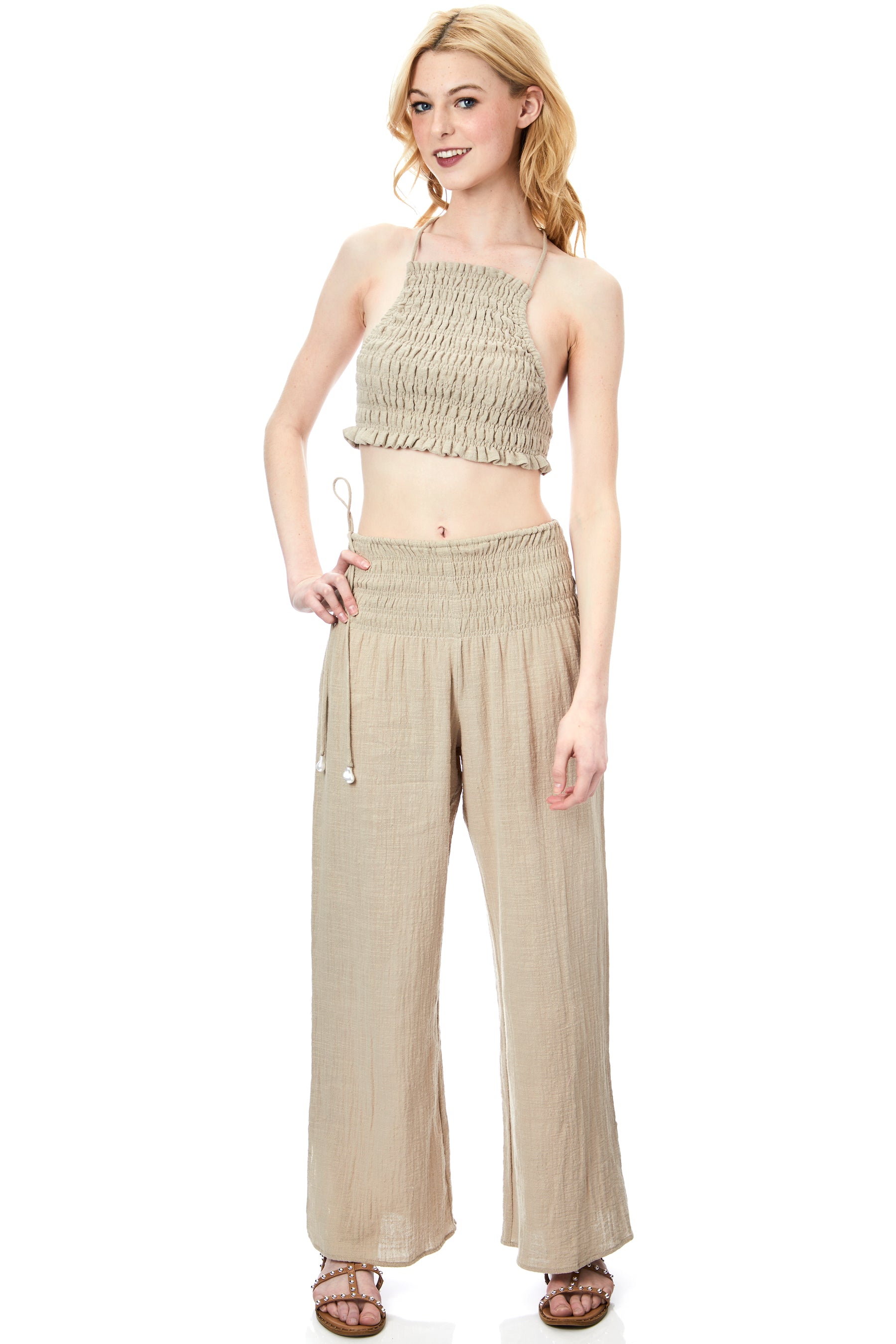 Smocked Halter Top
