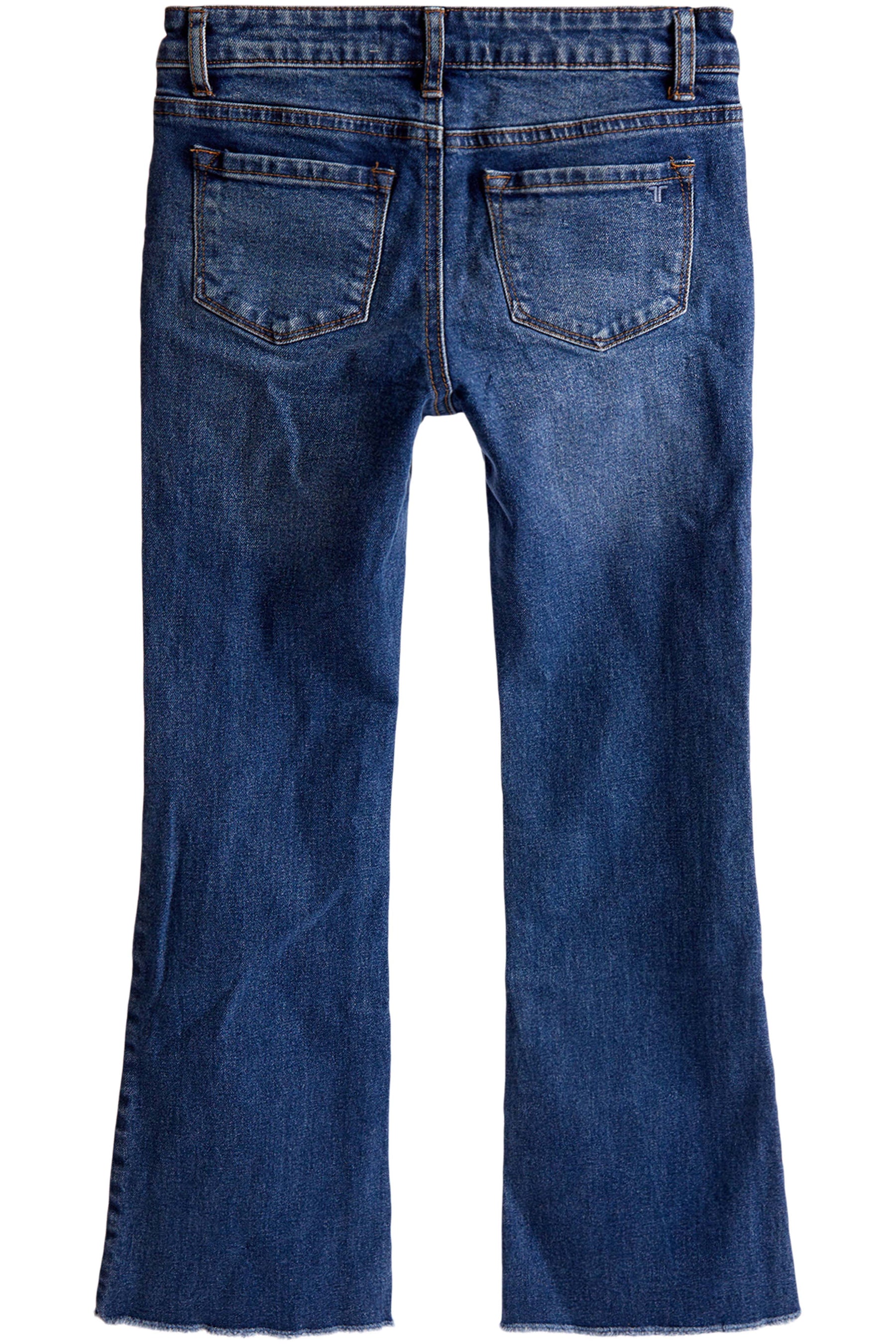 Low Rise Fray Hem Flare