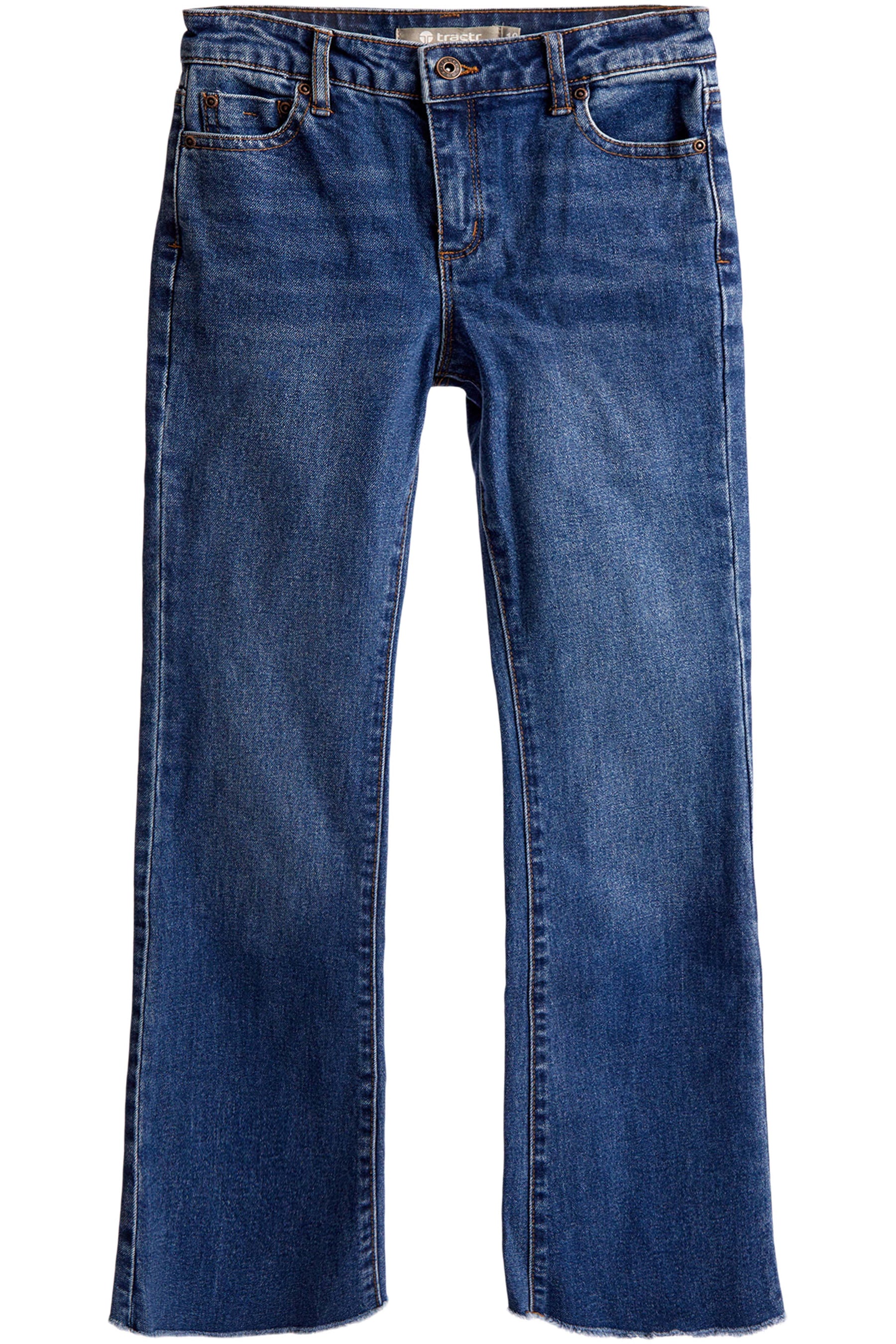 Low Rise Fray Hem Flare