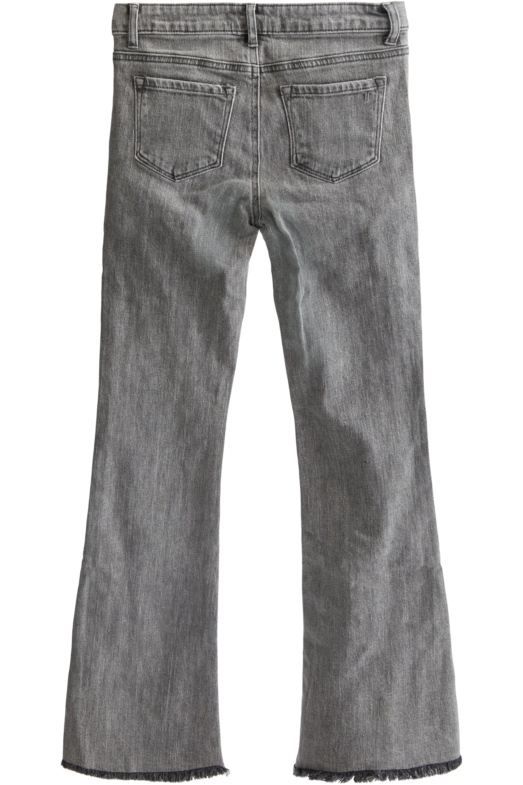Low Rise Fray Hem Flare