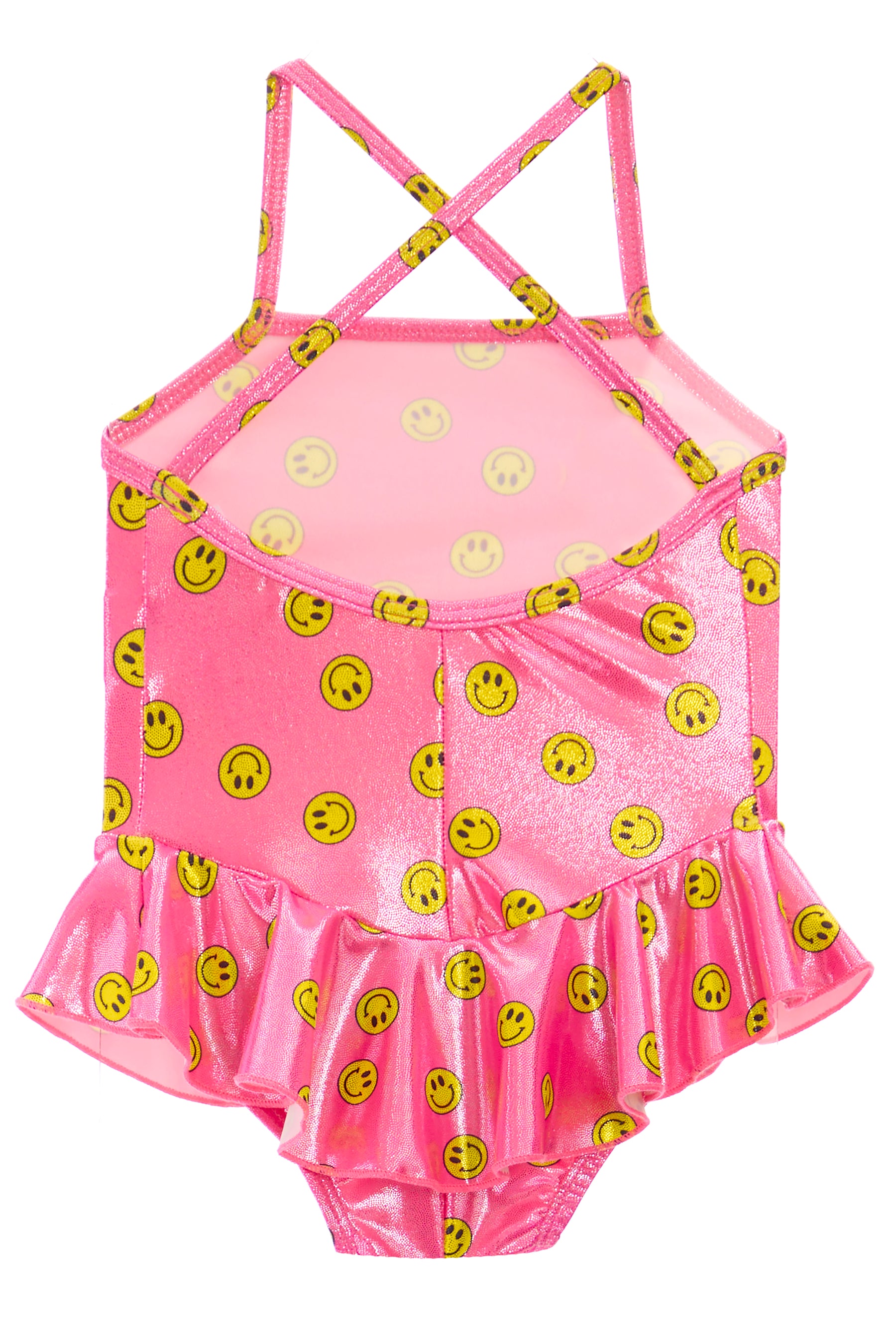 Ruffle Tank Sparkle Smiley Swimsuit