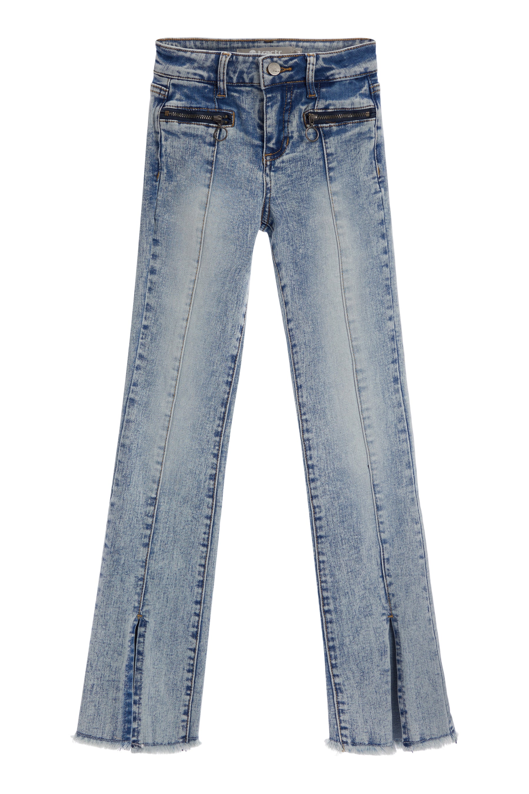 High Rise Flare With Front Slit
