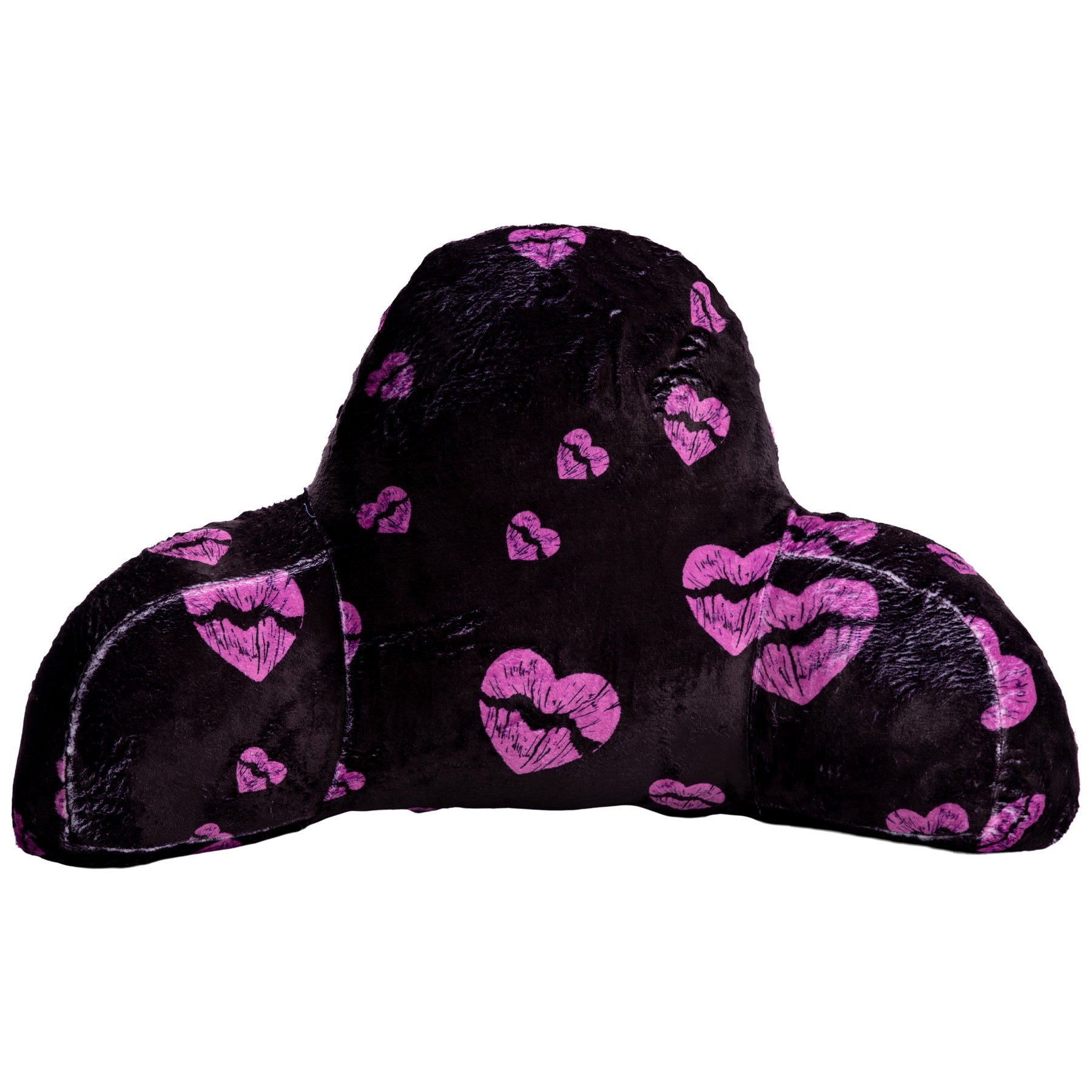Heart Lips Fuzzy Lounge Pillow