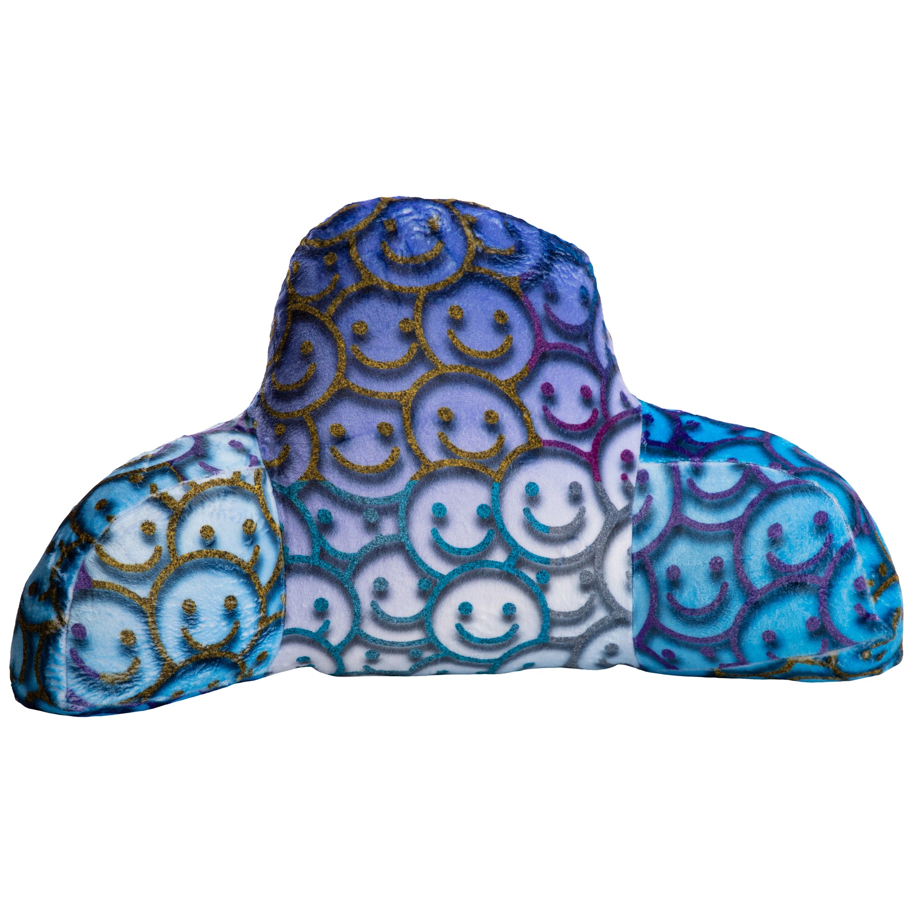 Glitter Smilie Fuzzy Lounge Pillow