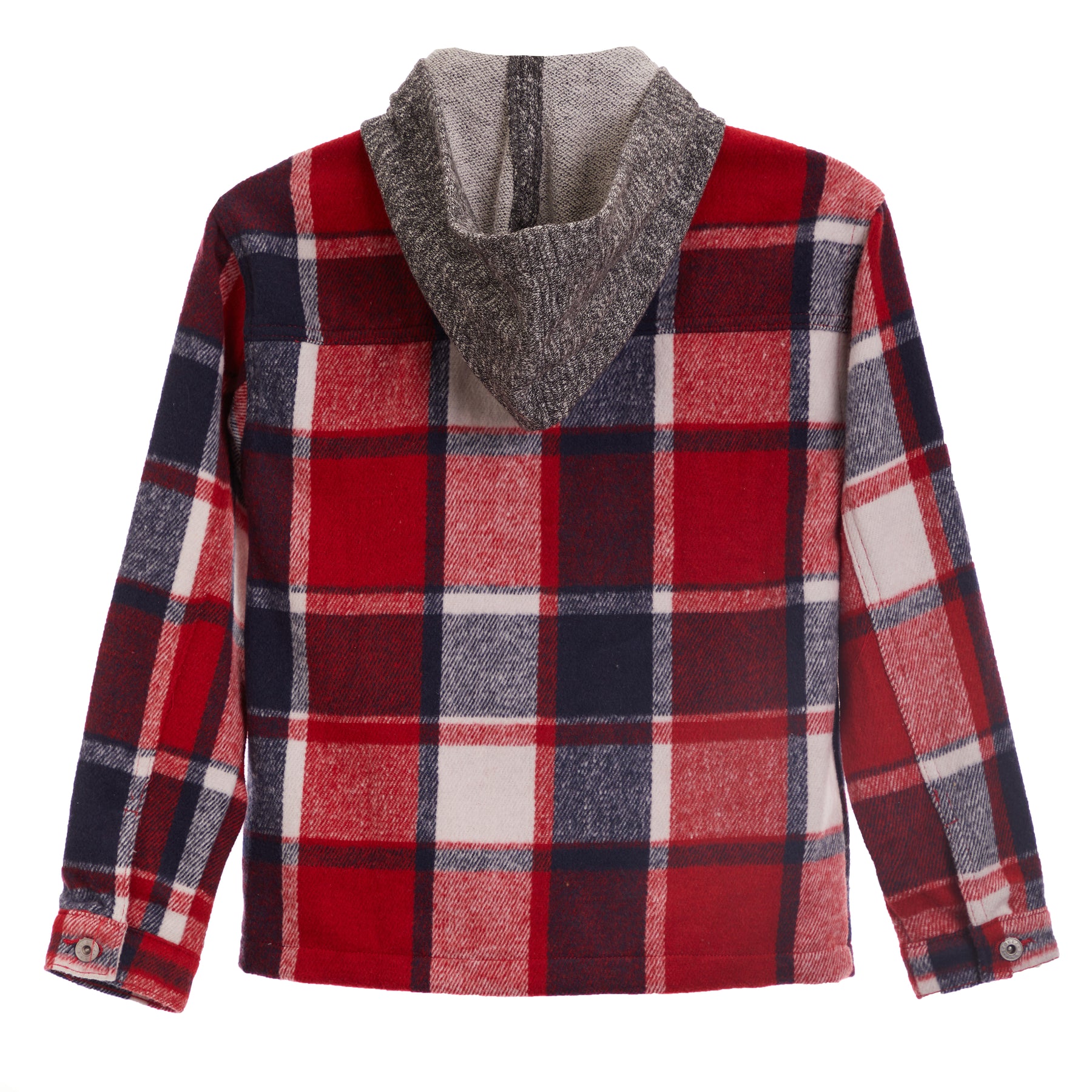 Flannel Shacket With Hood