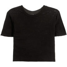 Raw Edge Crop Tee