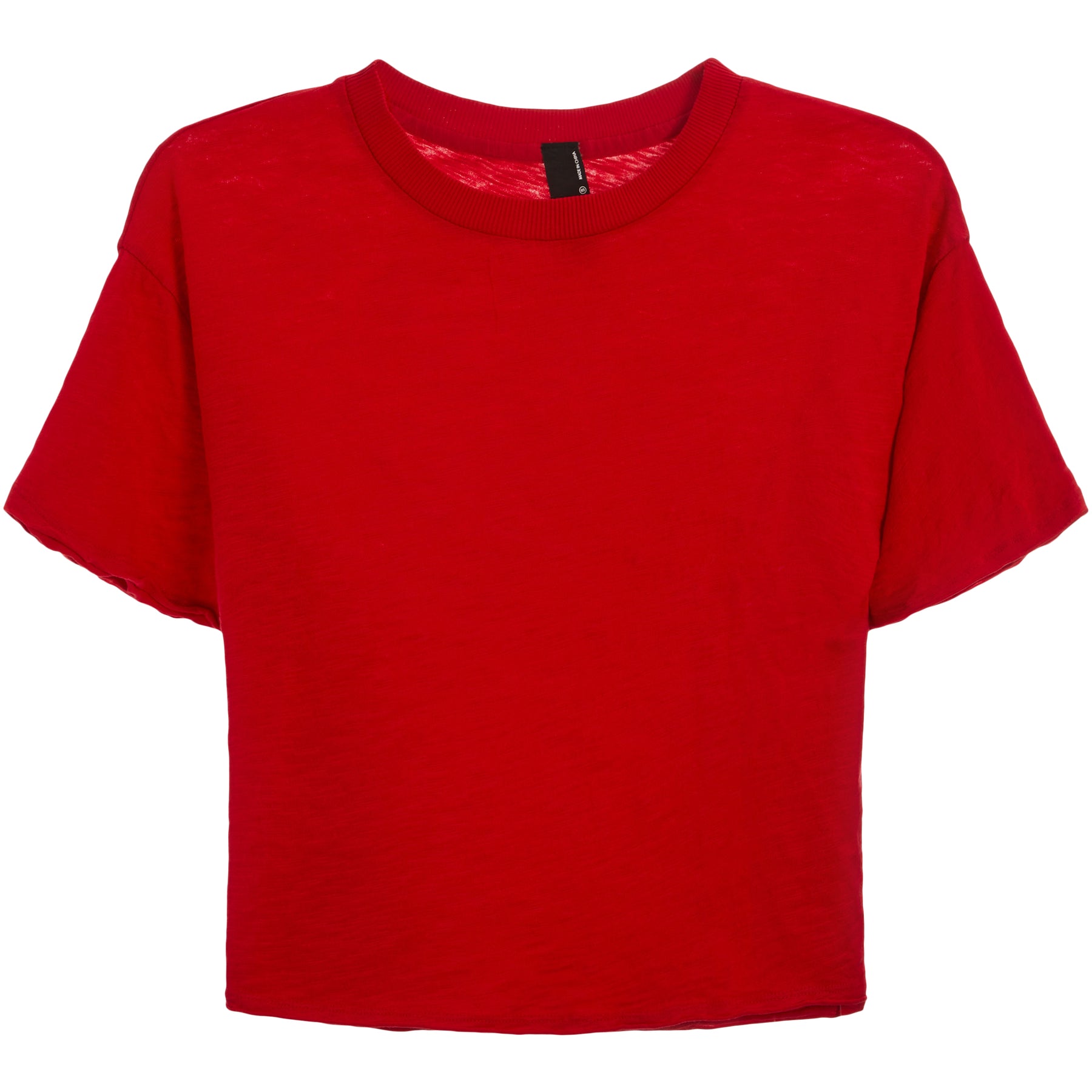 Raw Edge Crop Tee