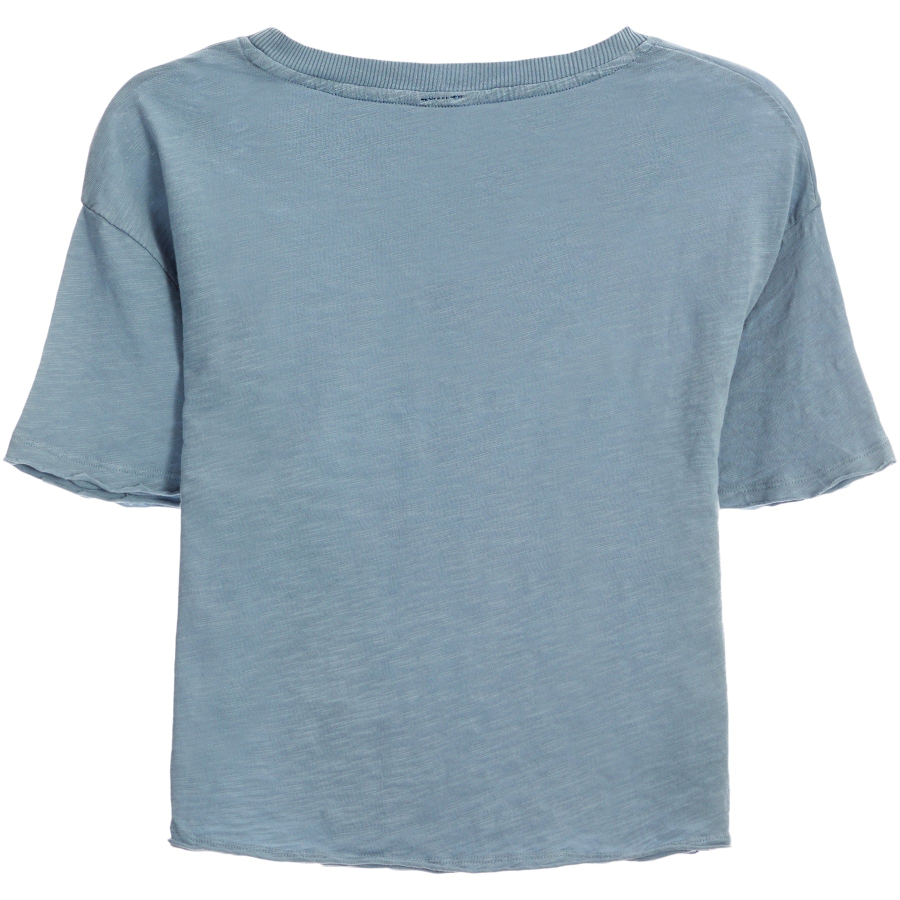 Raw Edge Crop Tee