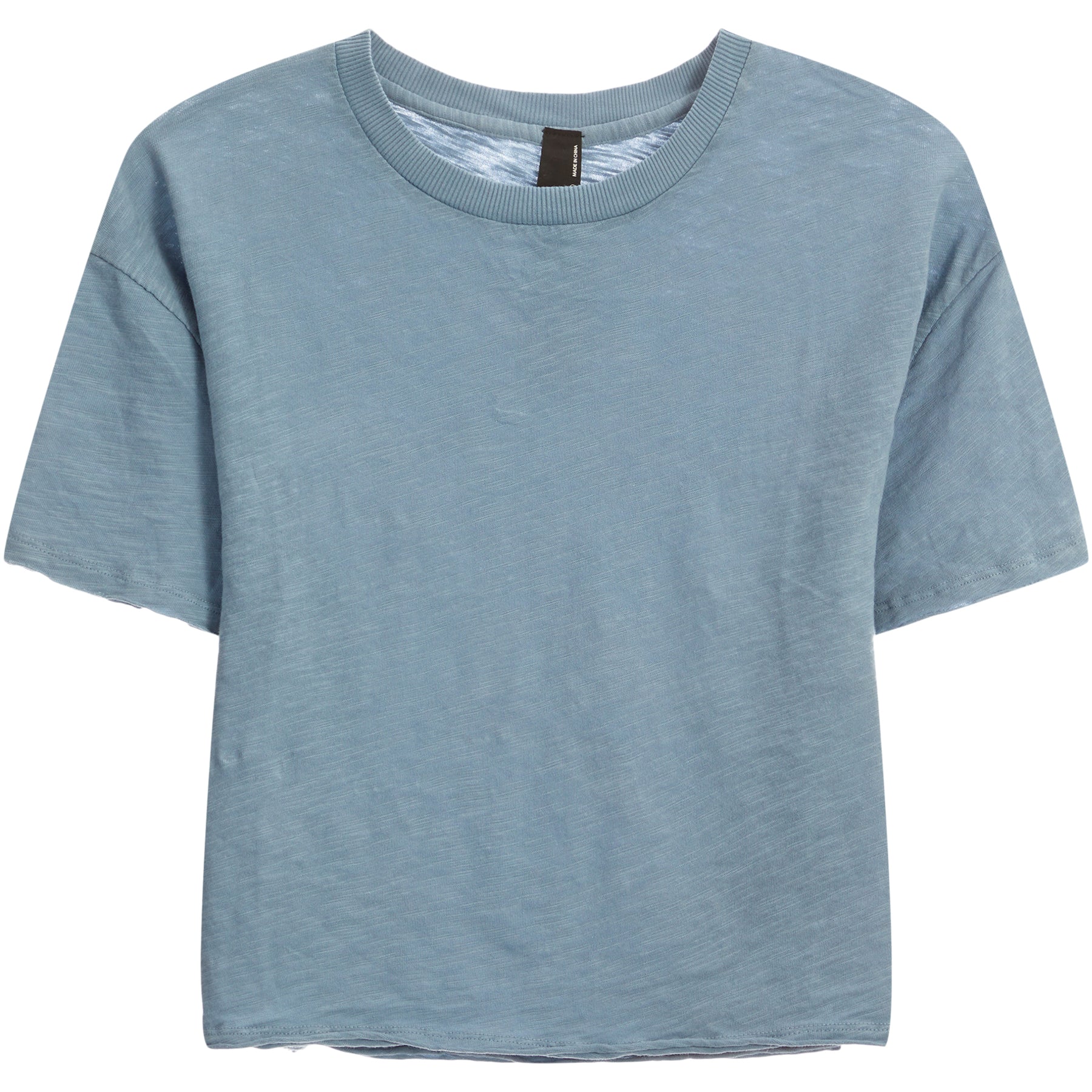 Raw Edge Crop Tee