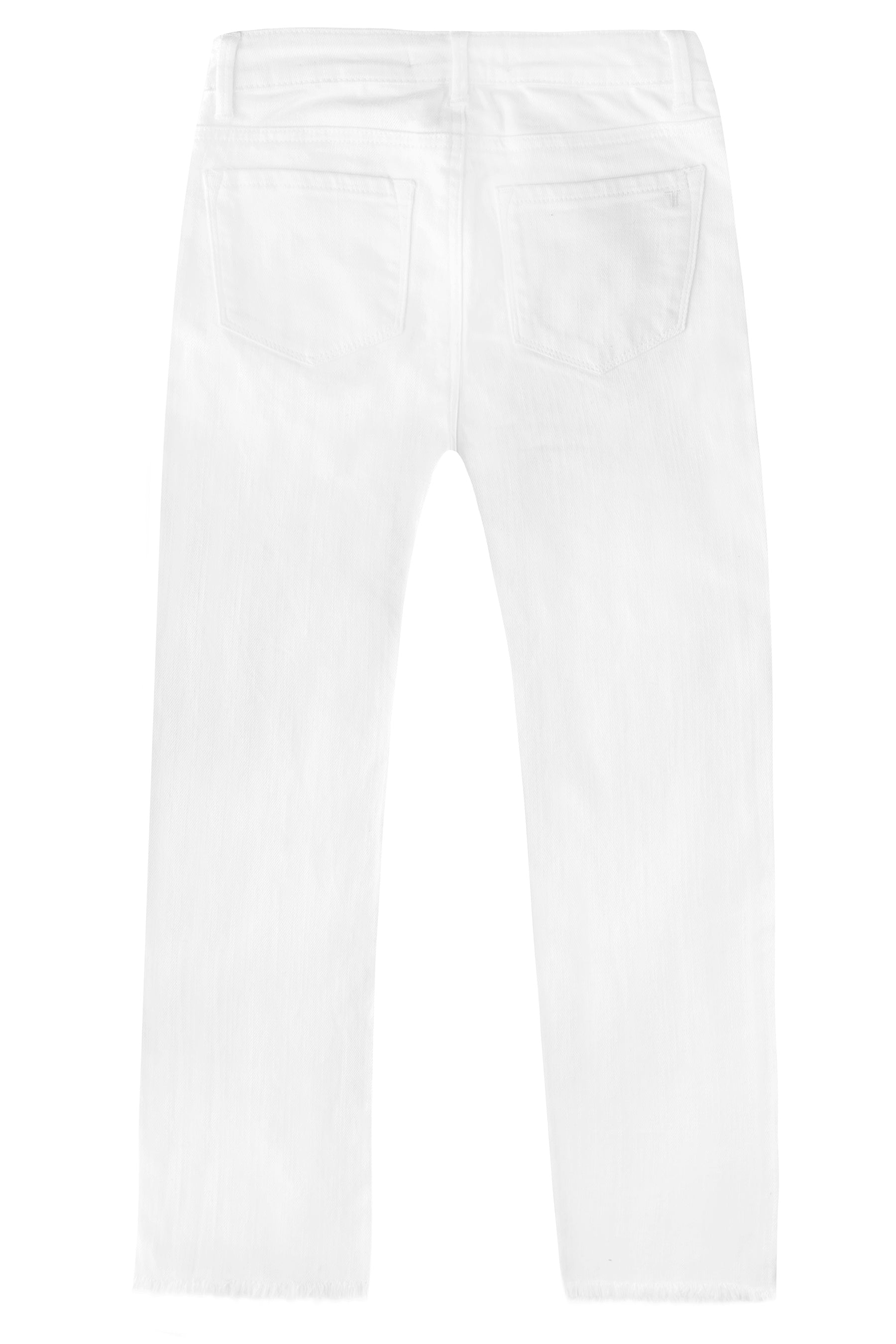 HR SLIM STRAIGHT RAW EDGE HEM