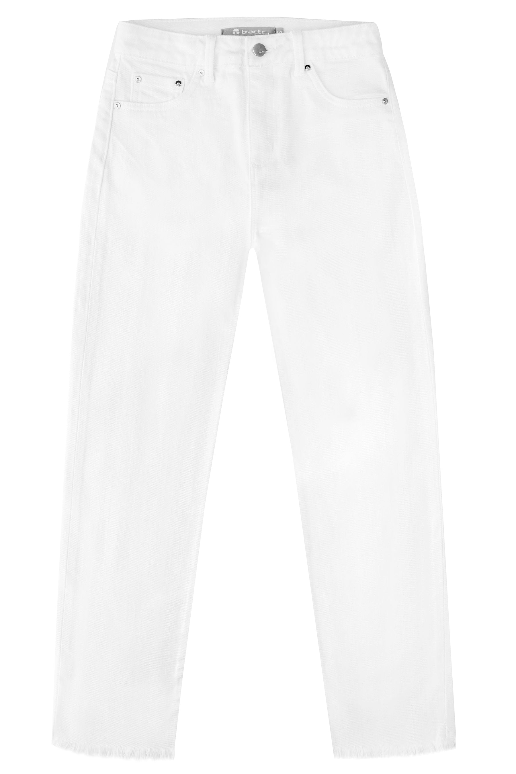 HR SLIM STRAIGHT RAW EDGE HEM