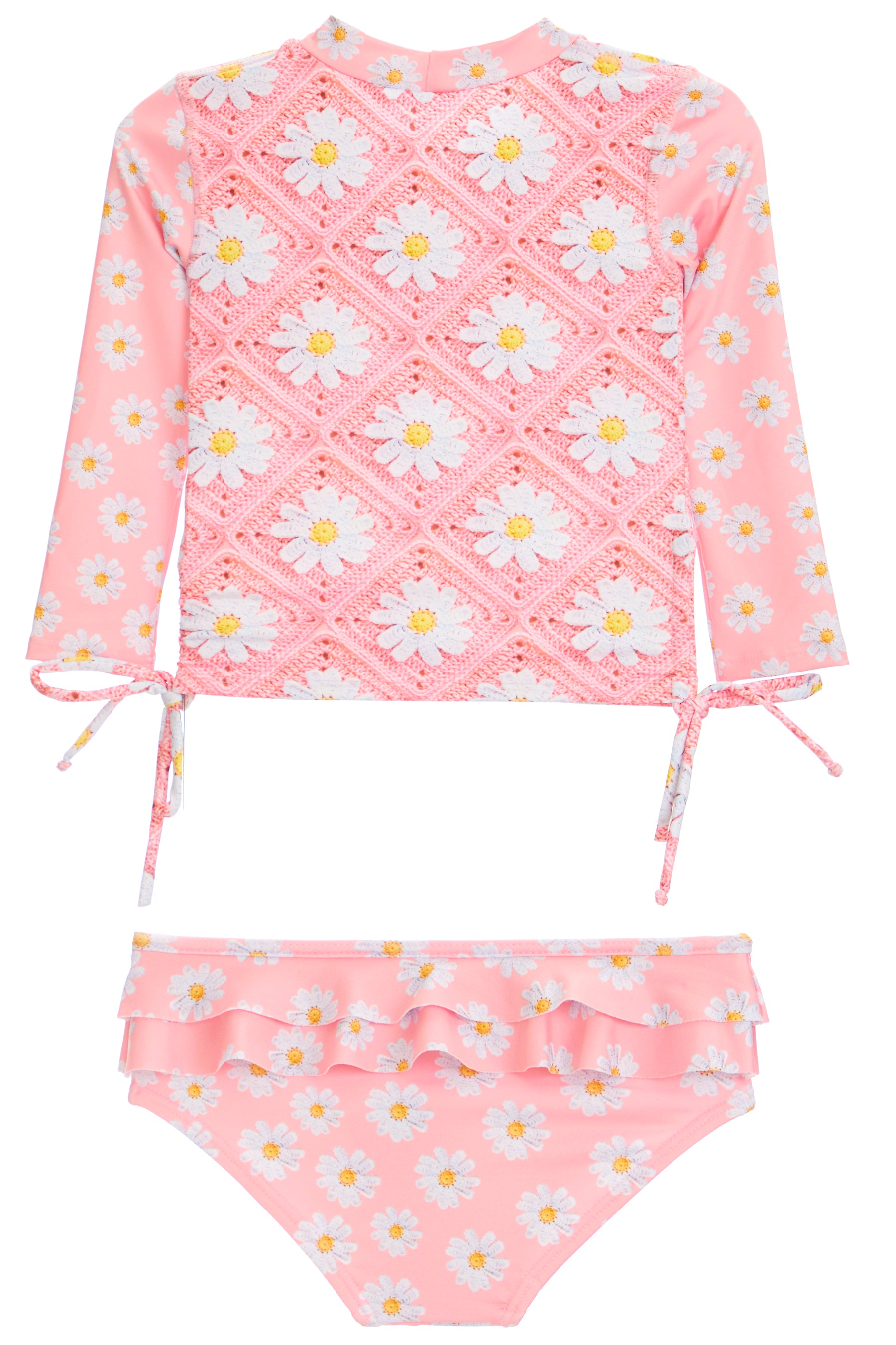 Crochet Daisies Rashguard Suit