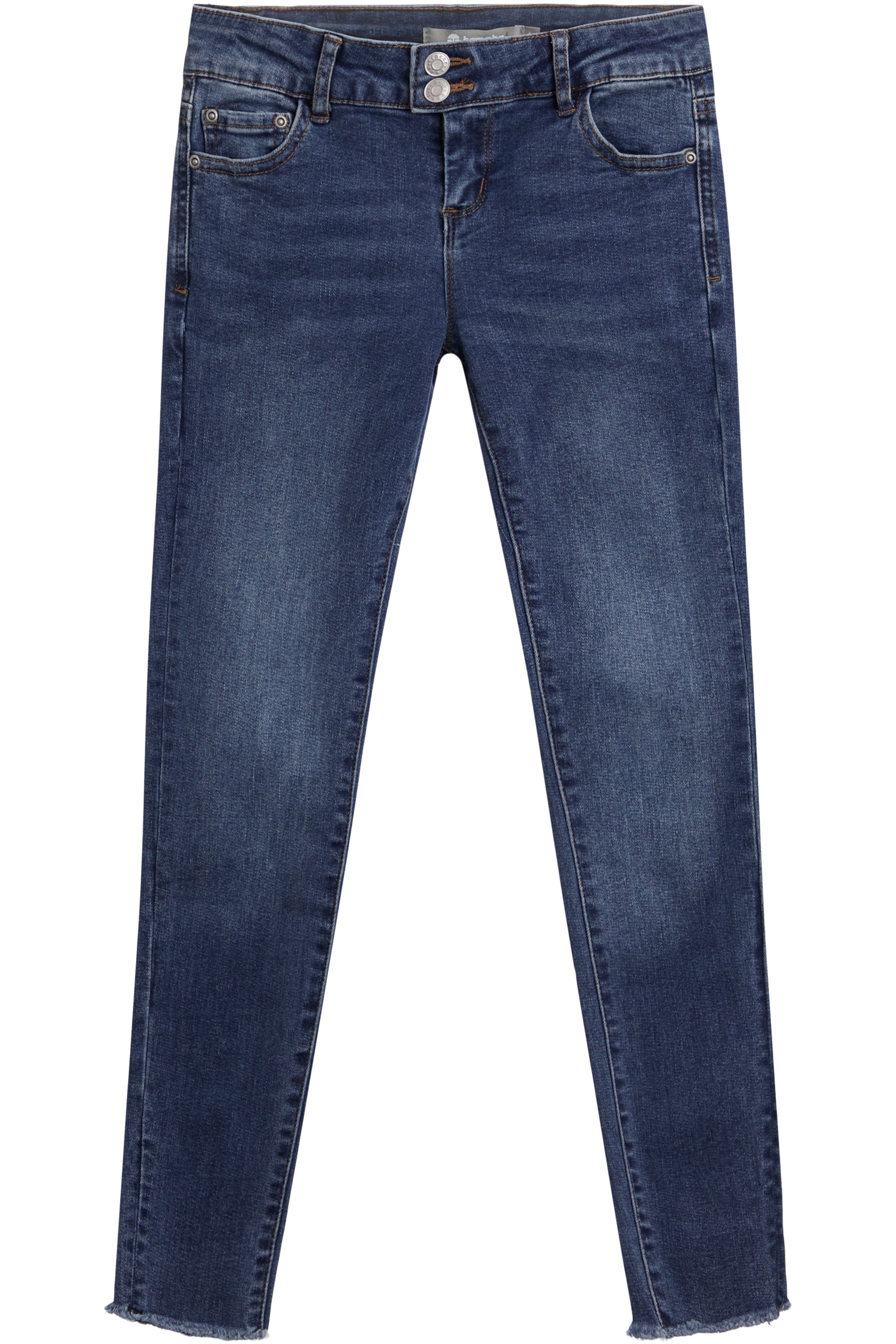 Low Rise Fray Hem Crop Skinny