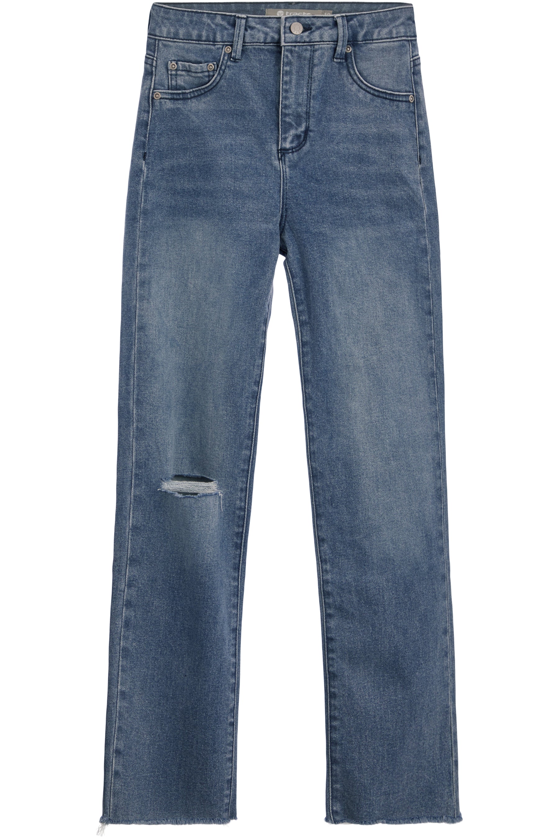 Straight Fray Hem Crop