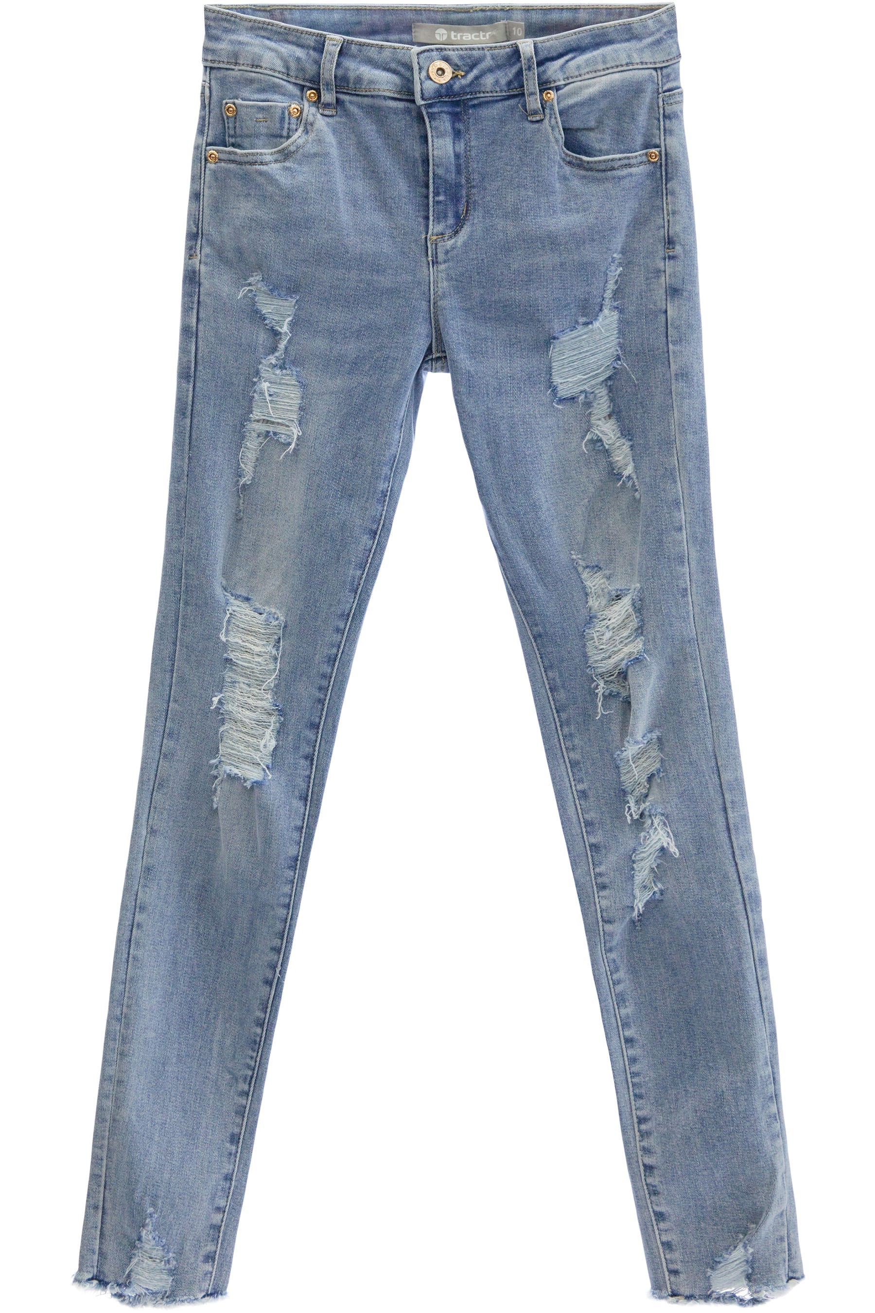 Diane Mid Rise Destructed Skinny