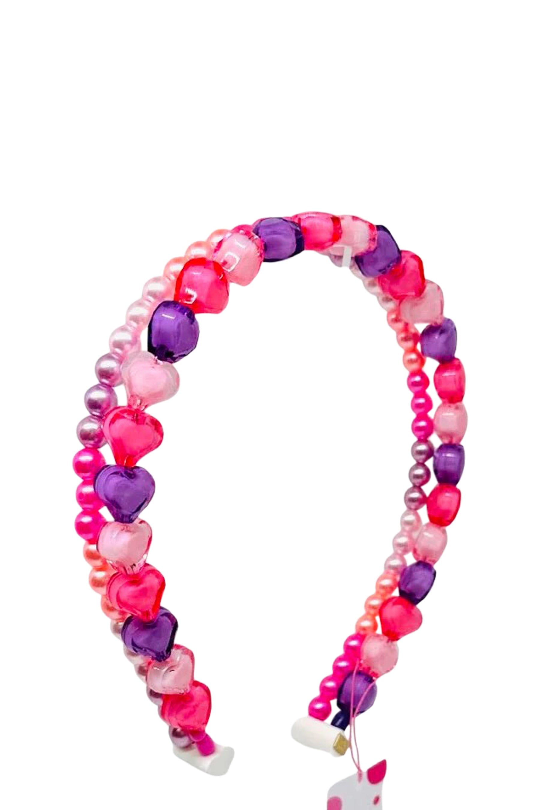 Pastel Hearts Double Headband