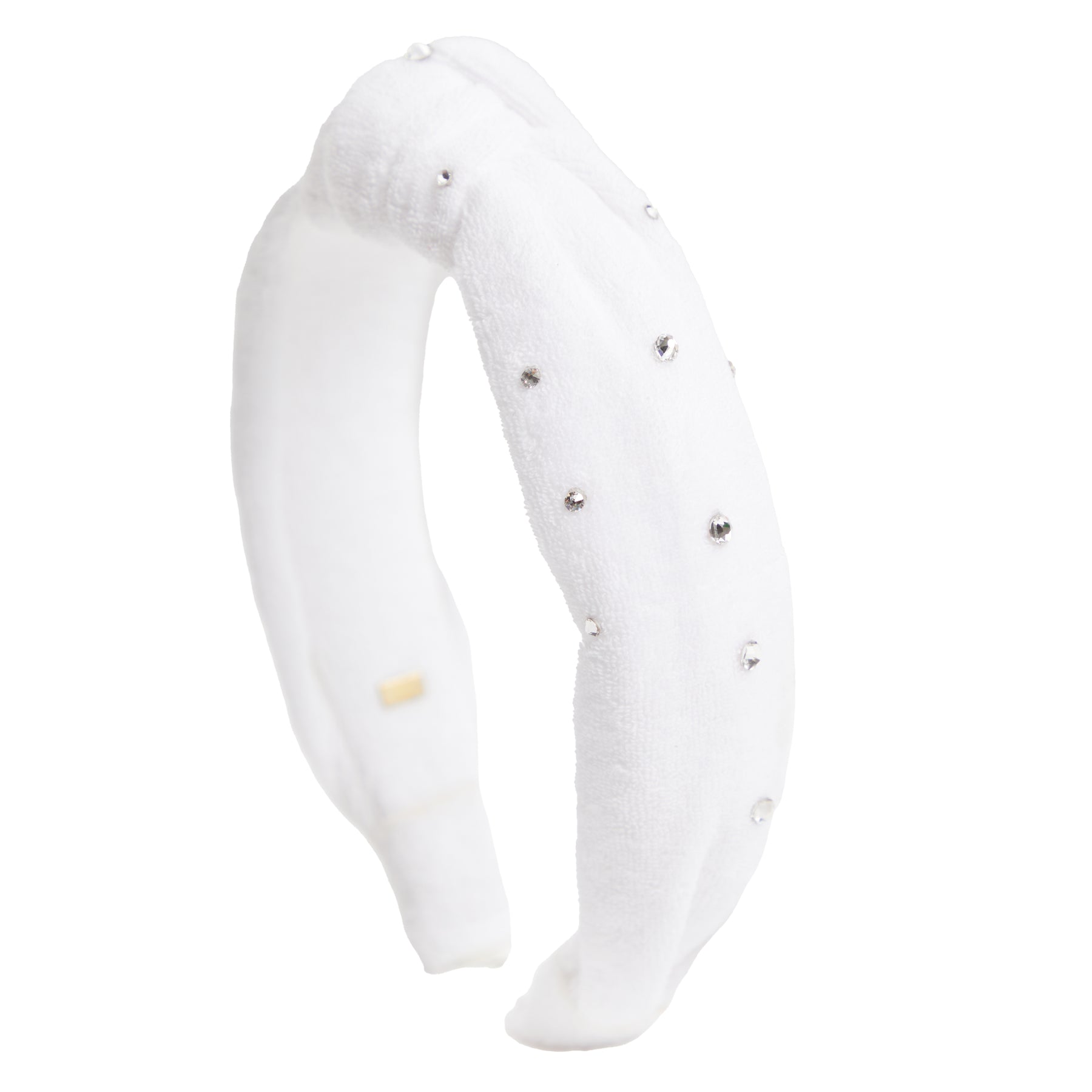 Terry Knot Rhinestone Headband