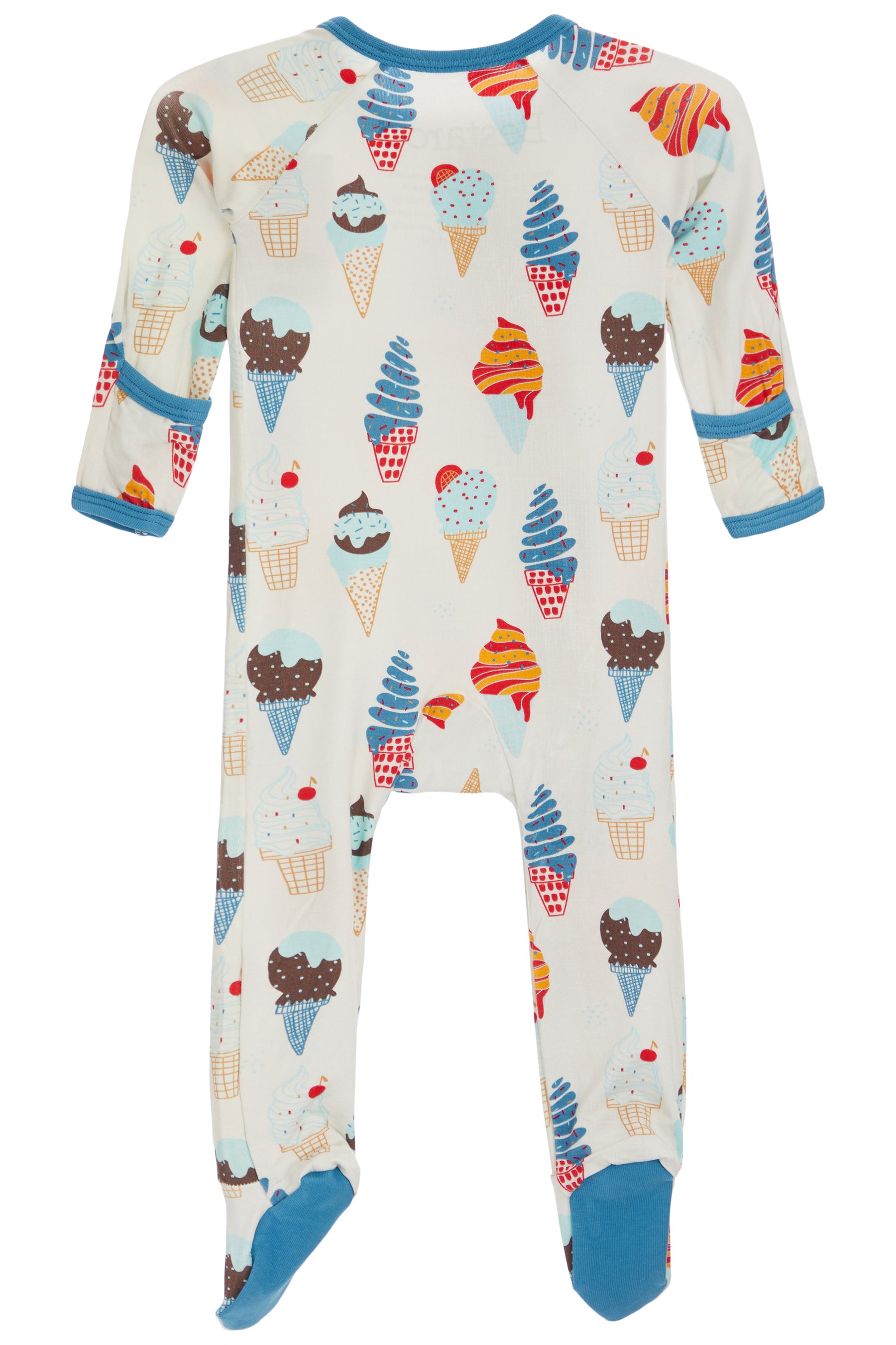 Ice Cream 2 Way Zip Footie