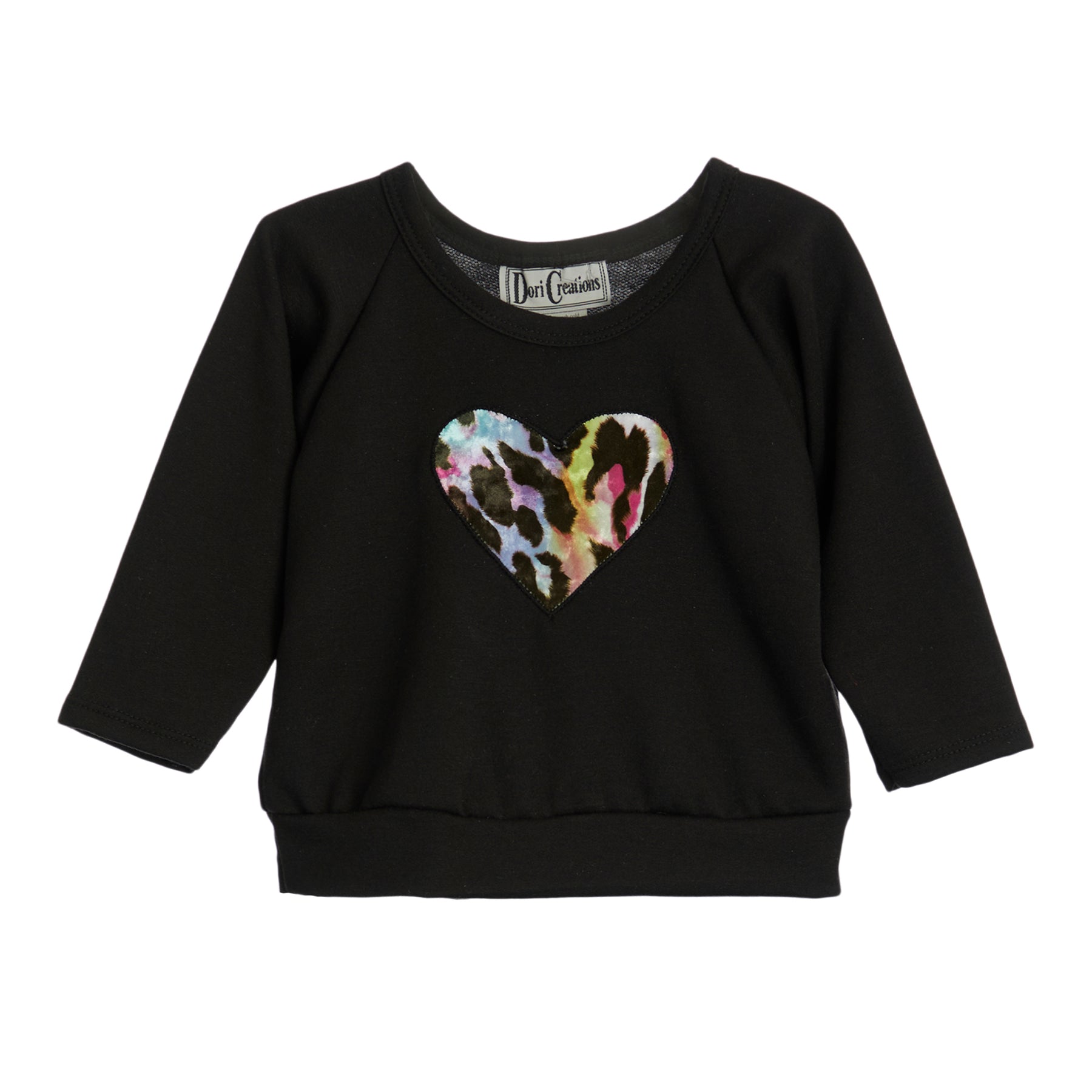 Sweatshirt with Velvet Heart