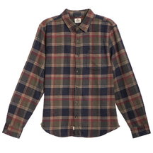Classic Fit Balboa Button Down Olive Plaid