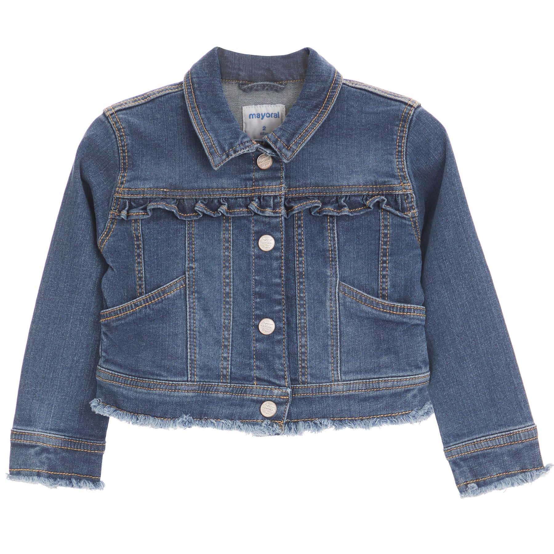 Ruffle Denim Jacket