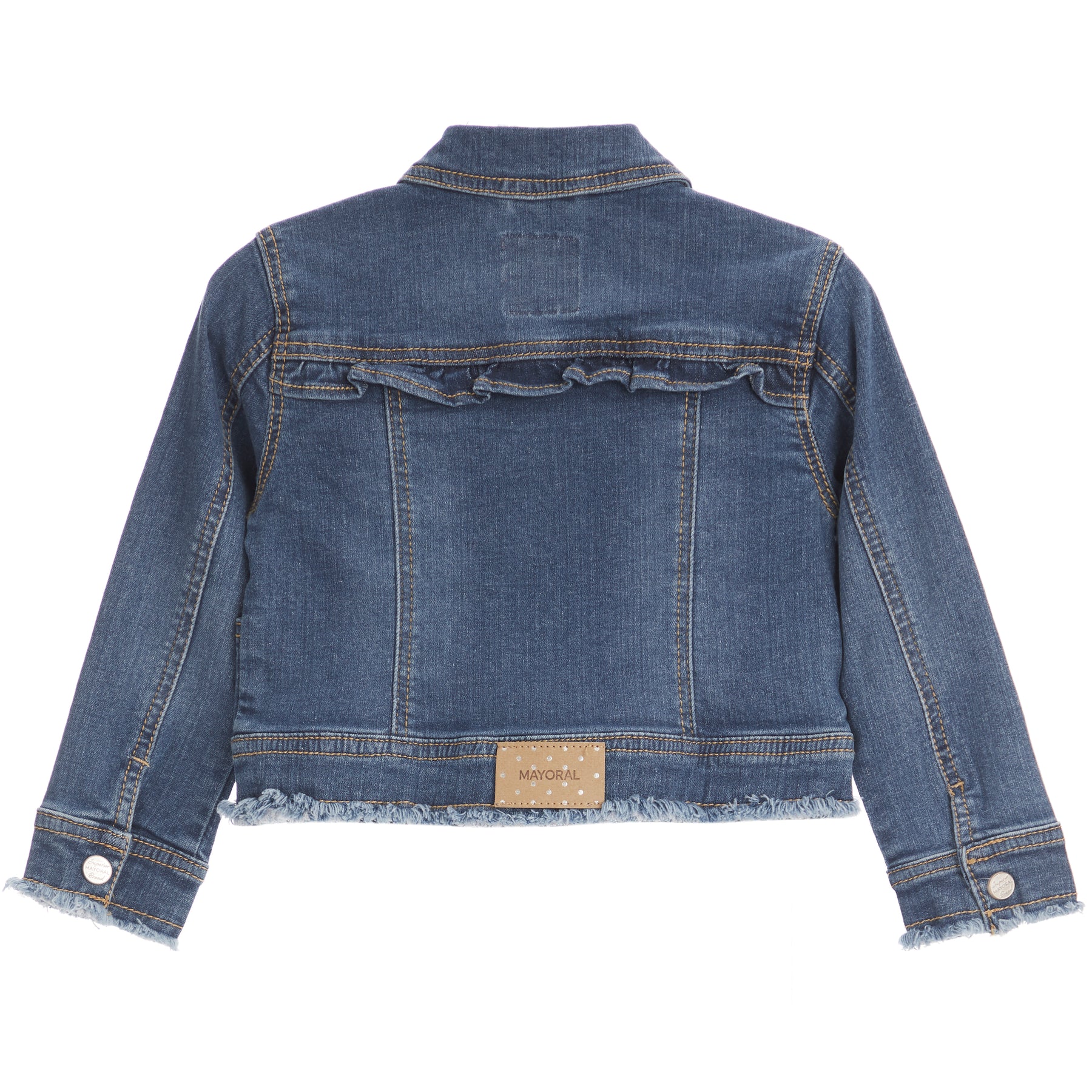 Ruffle Denim Jacket