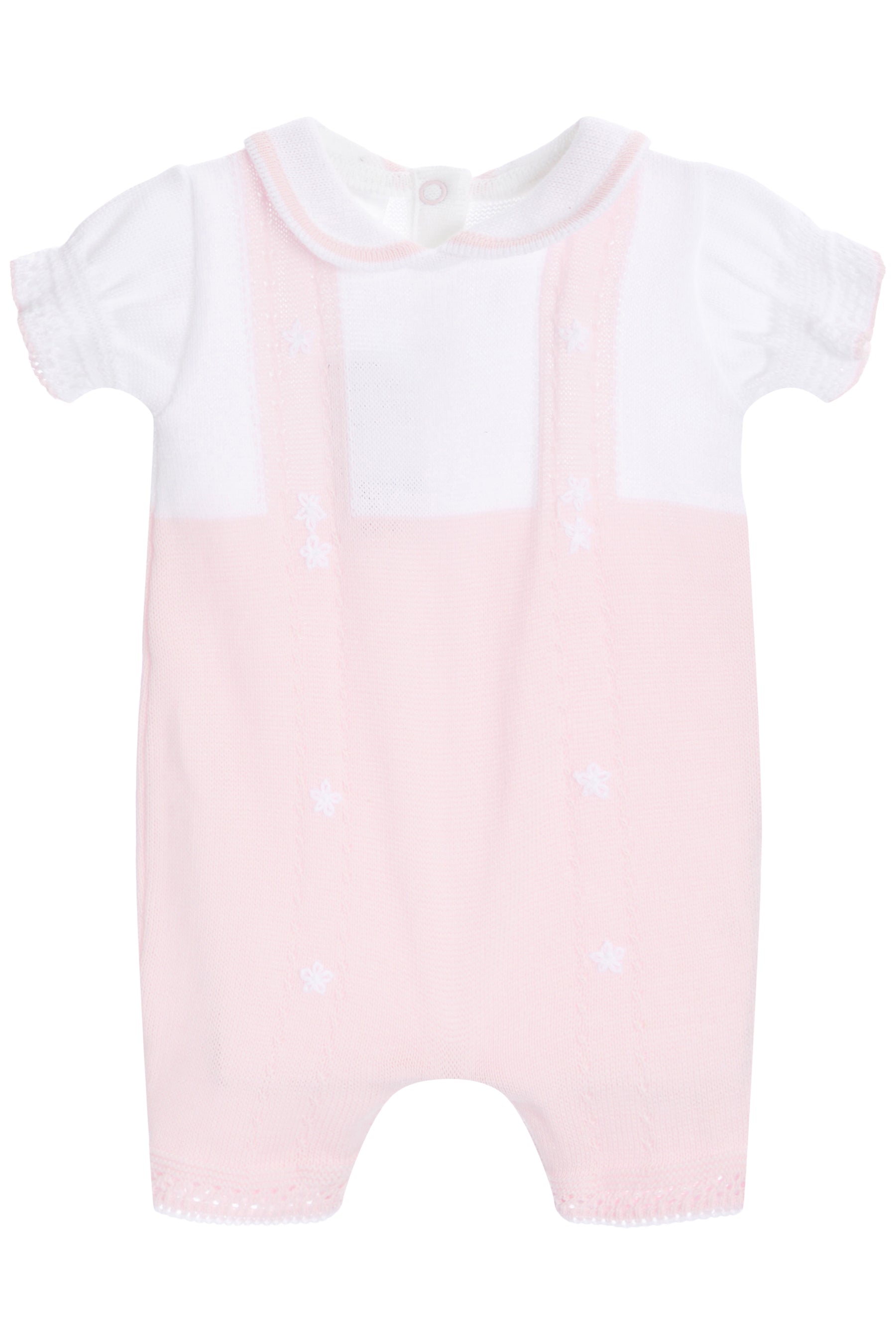 Knit Romper with Suspenders