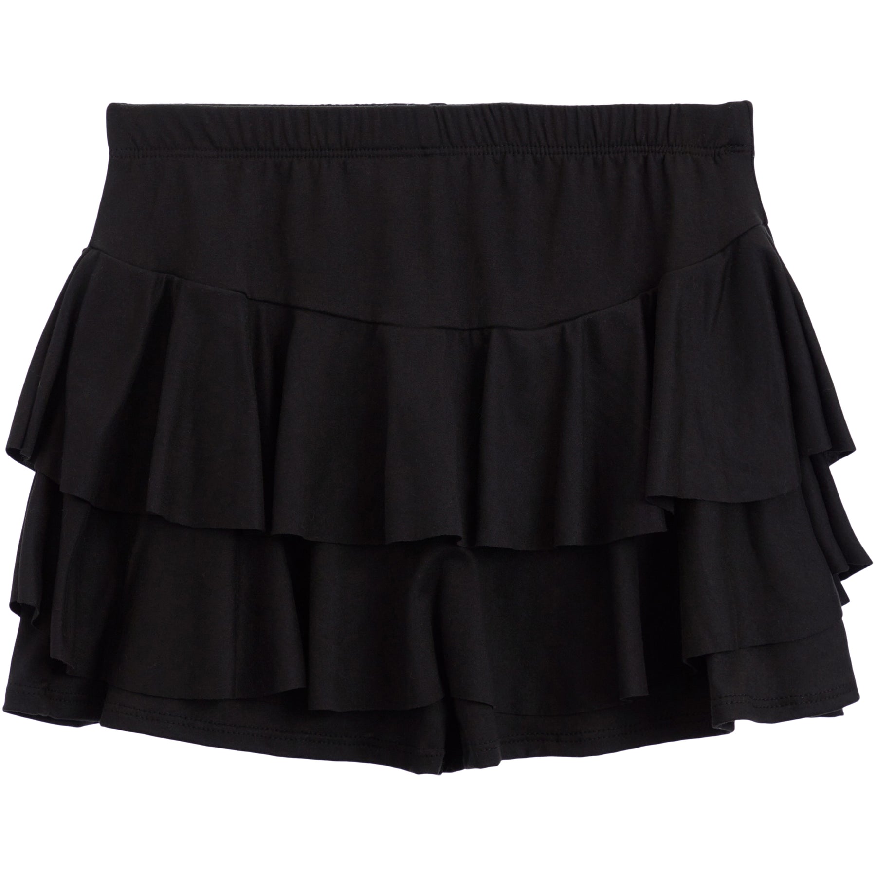 Solid Ruffle Skort