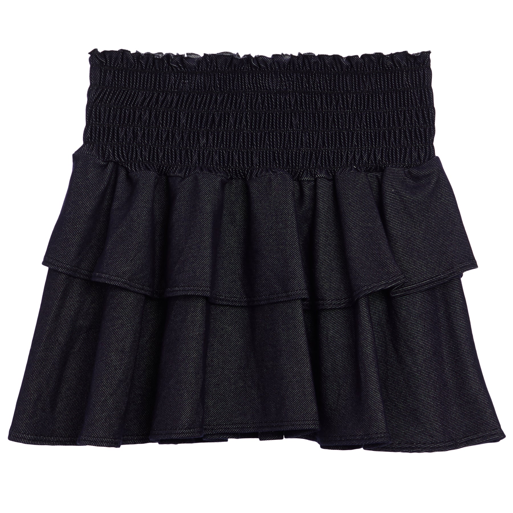 Denim Ruffle Skirt