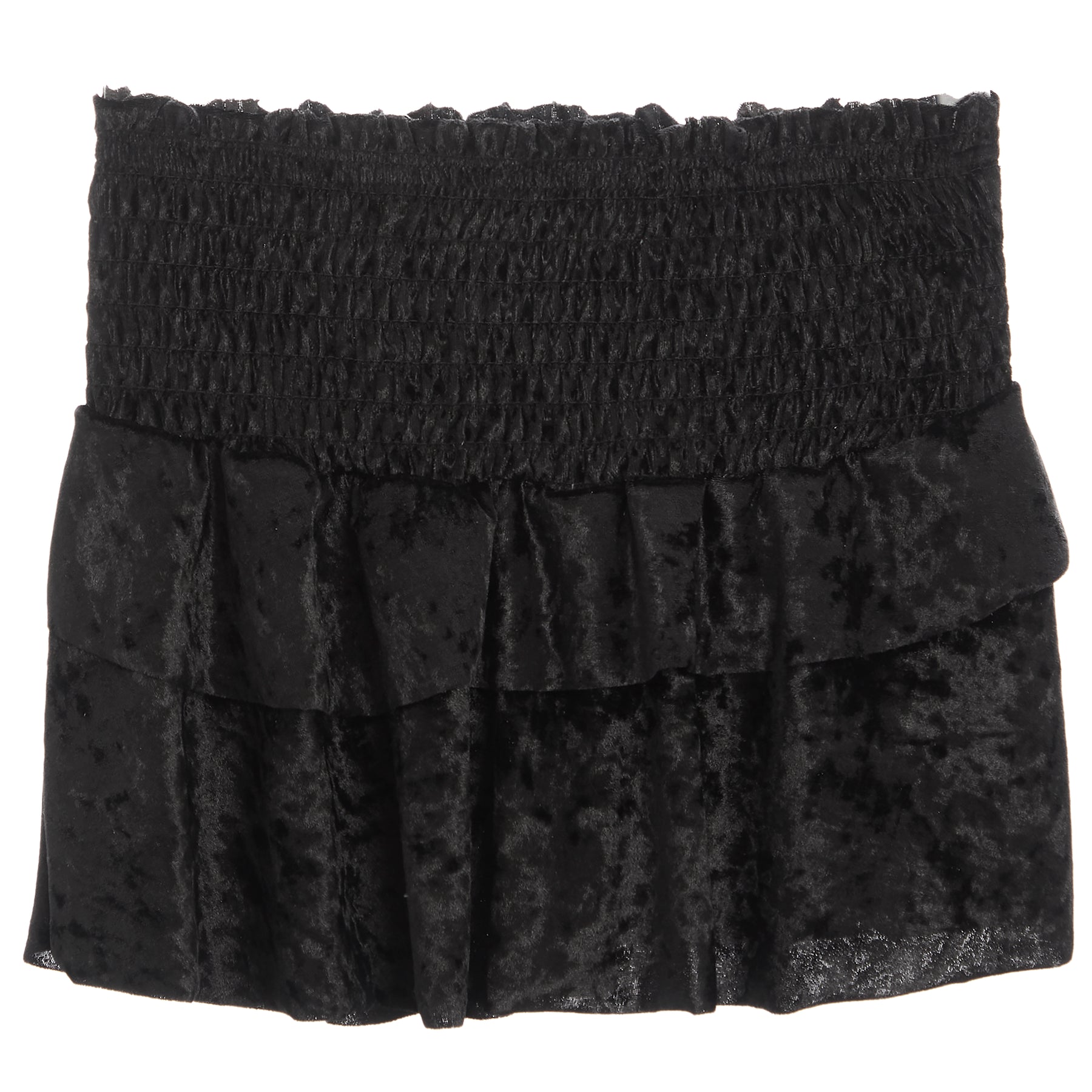 Velvet Ruffle Skirt