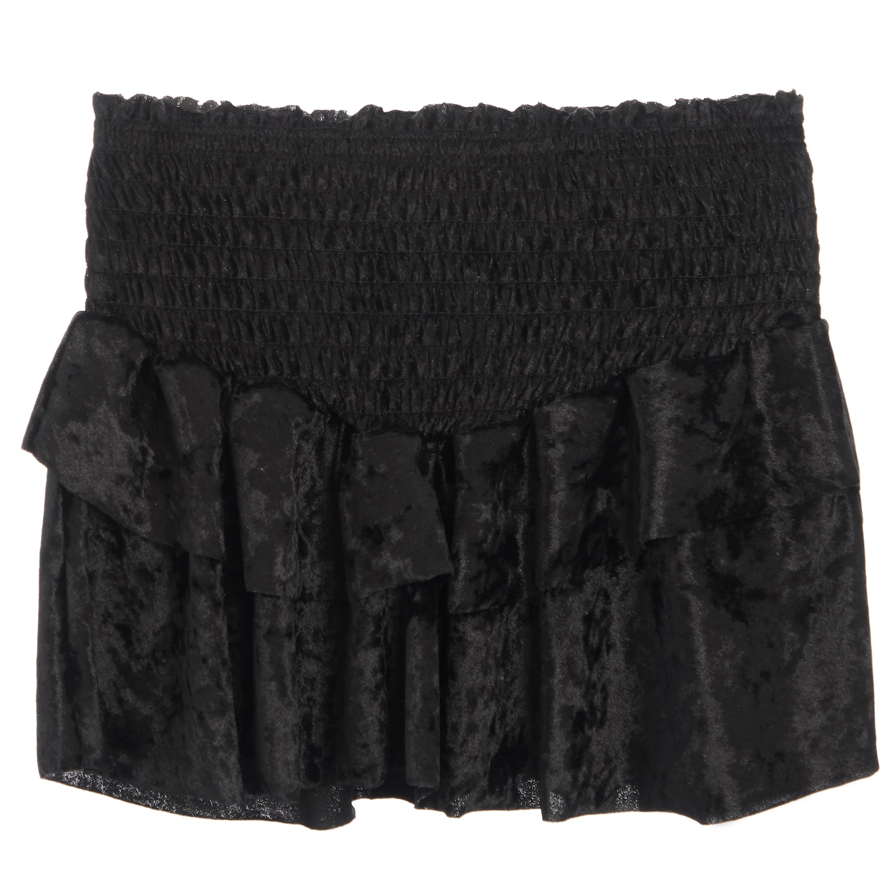 Velvet Ruffle Skirt