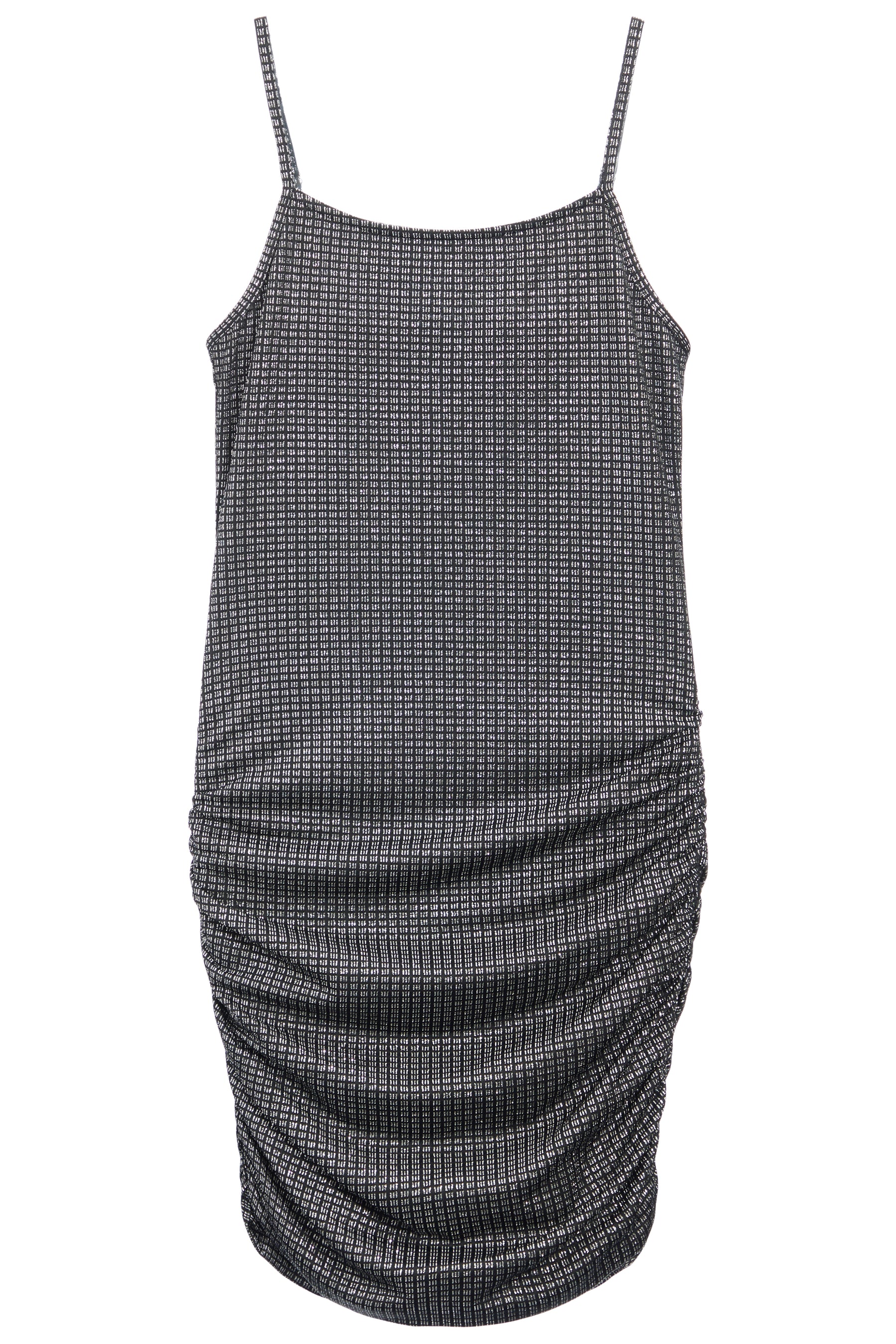 Ruched Fitted Spaghetti Strap Dress