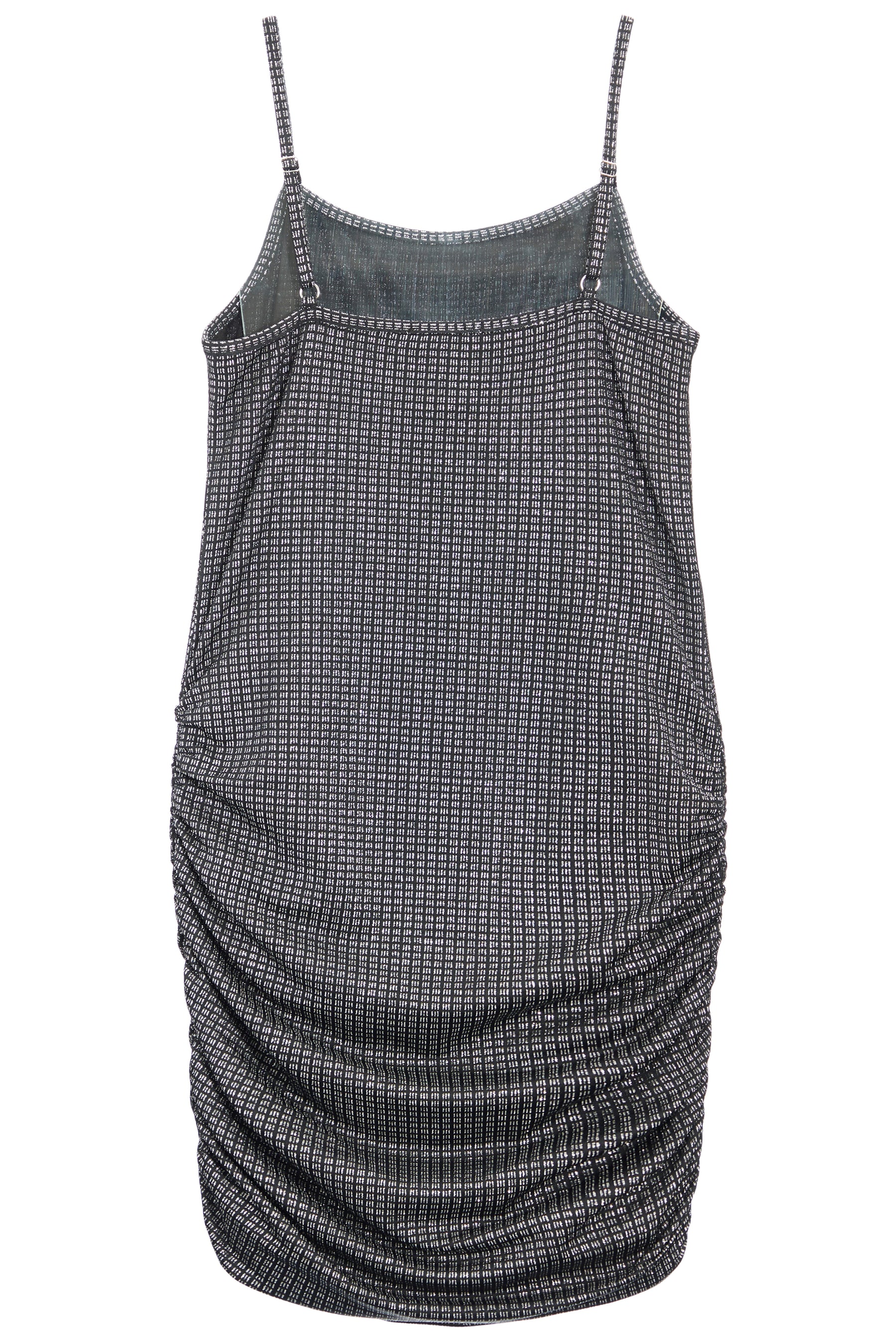Ruched Fitted Spaghetti Strap Dress