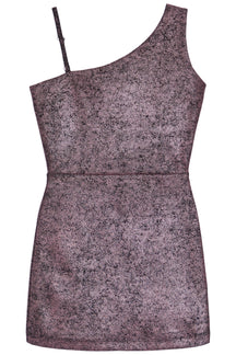 Asymmetric Strap Vegan Dress