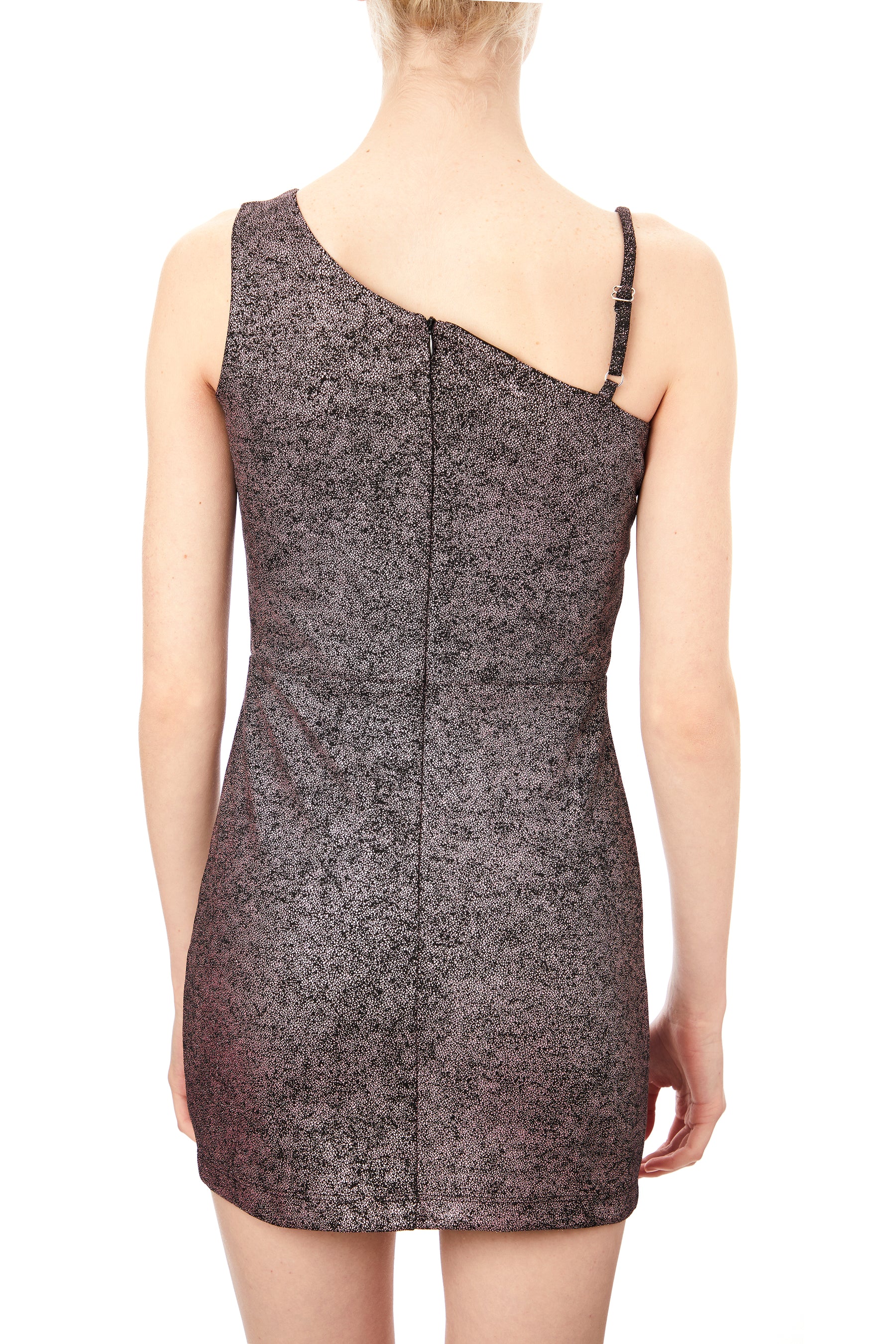 Asymmetric Sleeve Vegan Dress