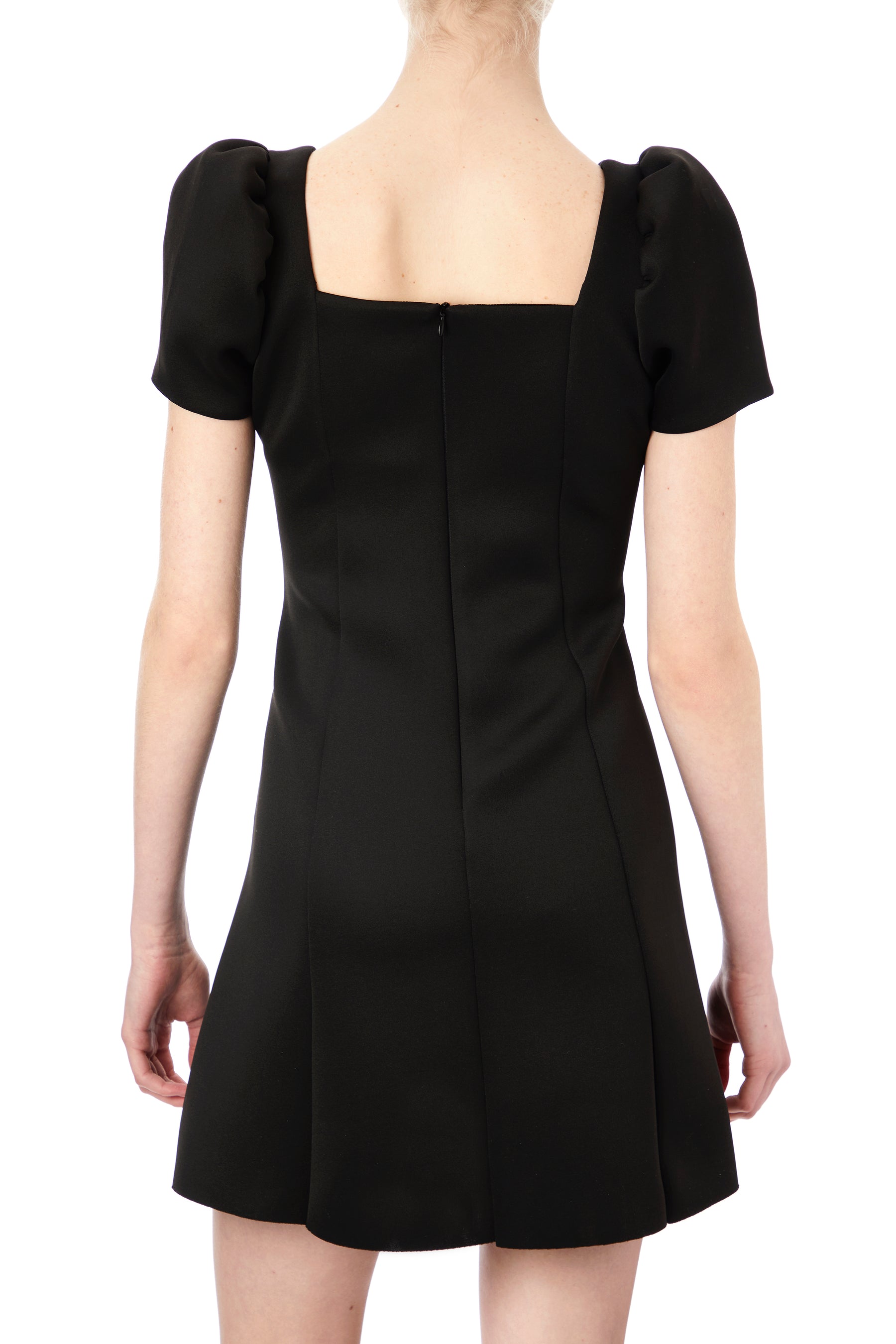 Puff Sleeve Scuba Dress