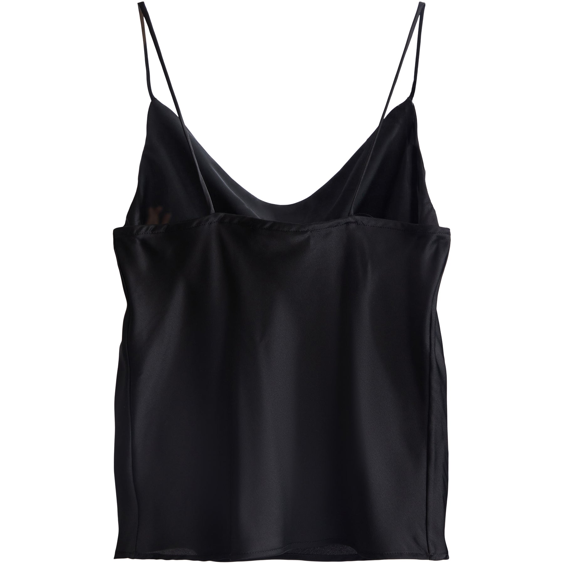 Satin Cowl Neck Tank