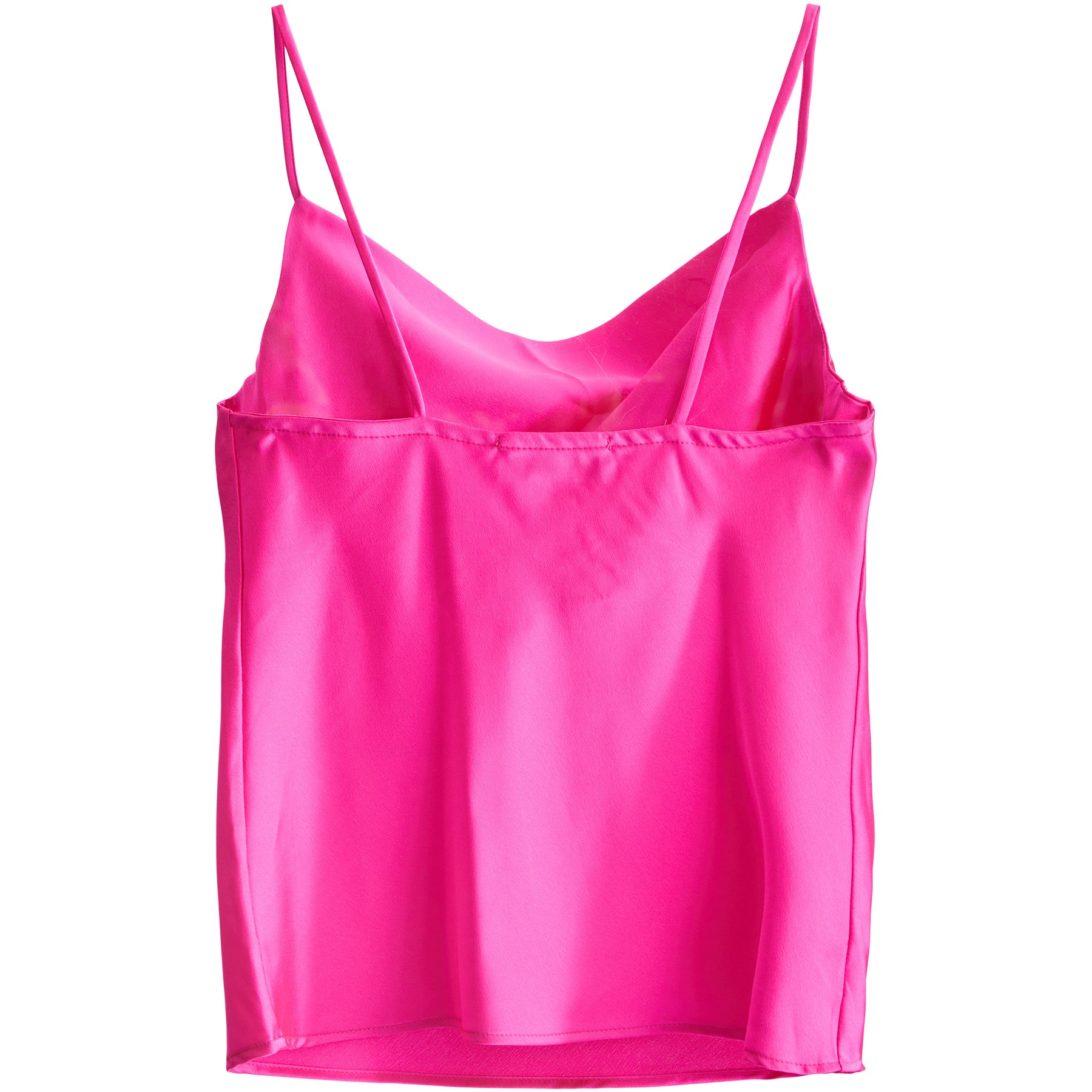 Satin Cowl Neck Tank