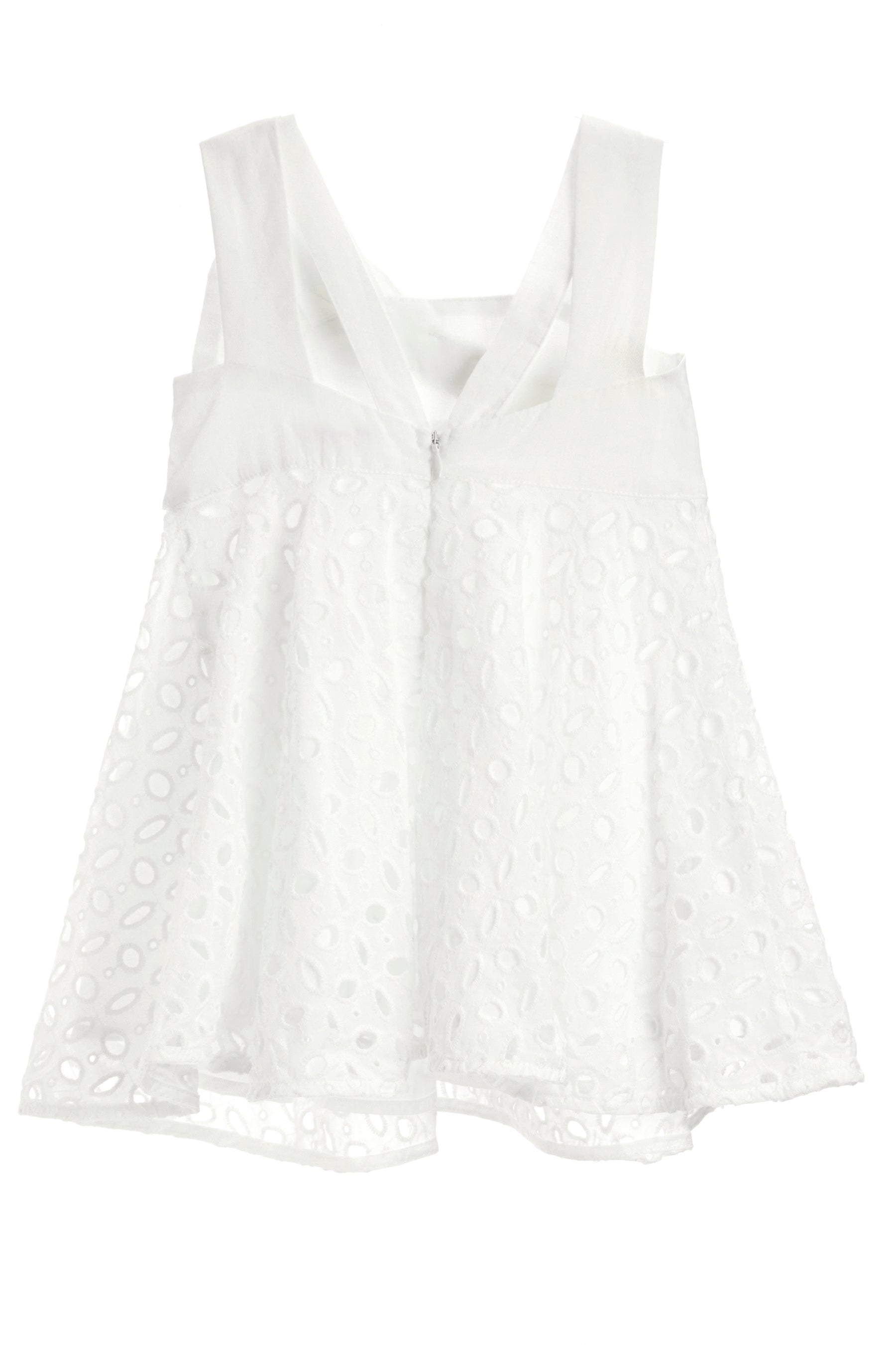 Eyelet Dress with Bow