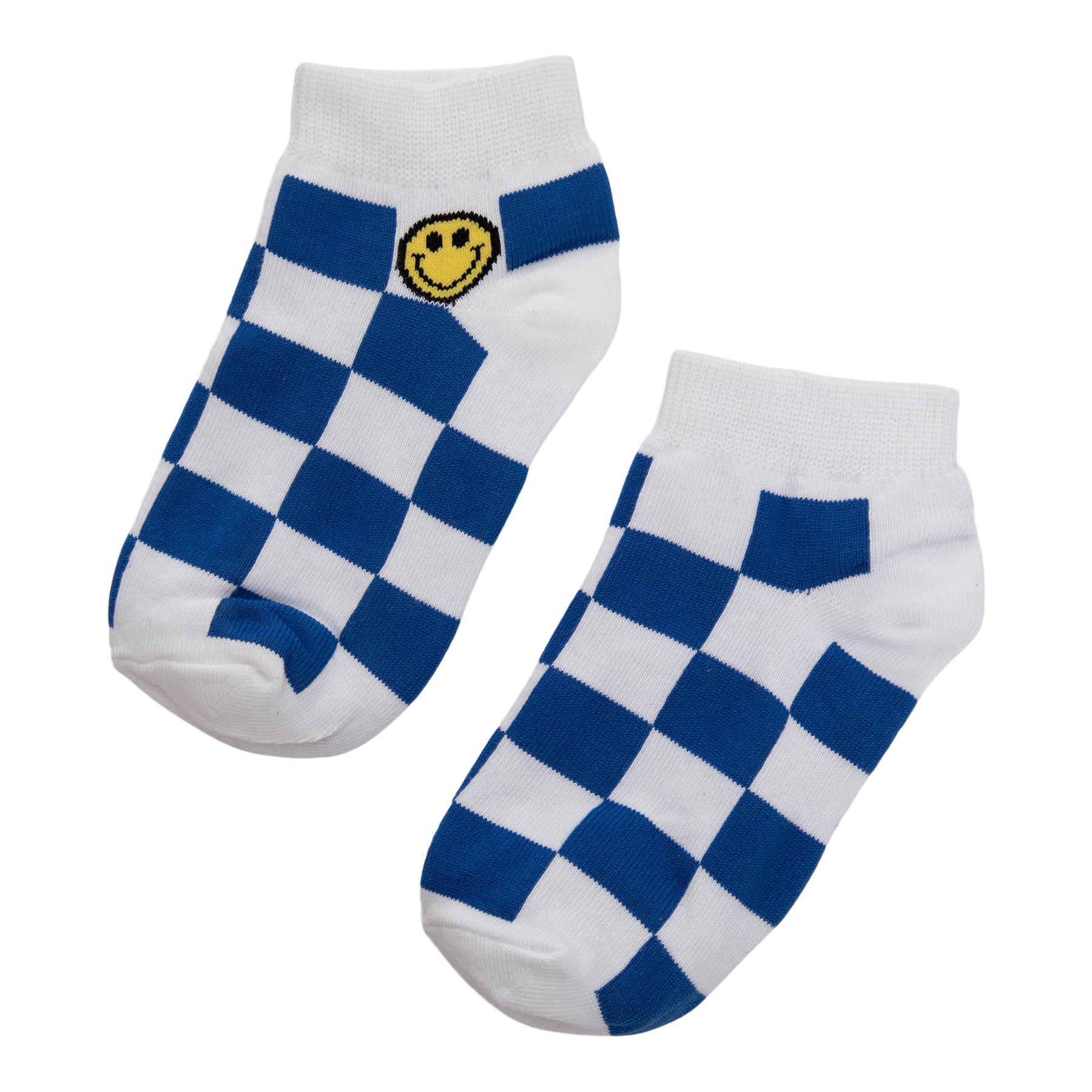 Checkered Smiley Sock