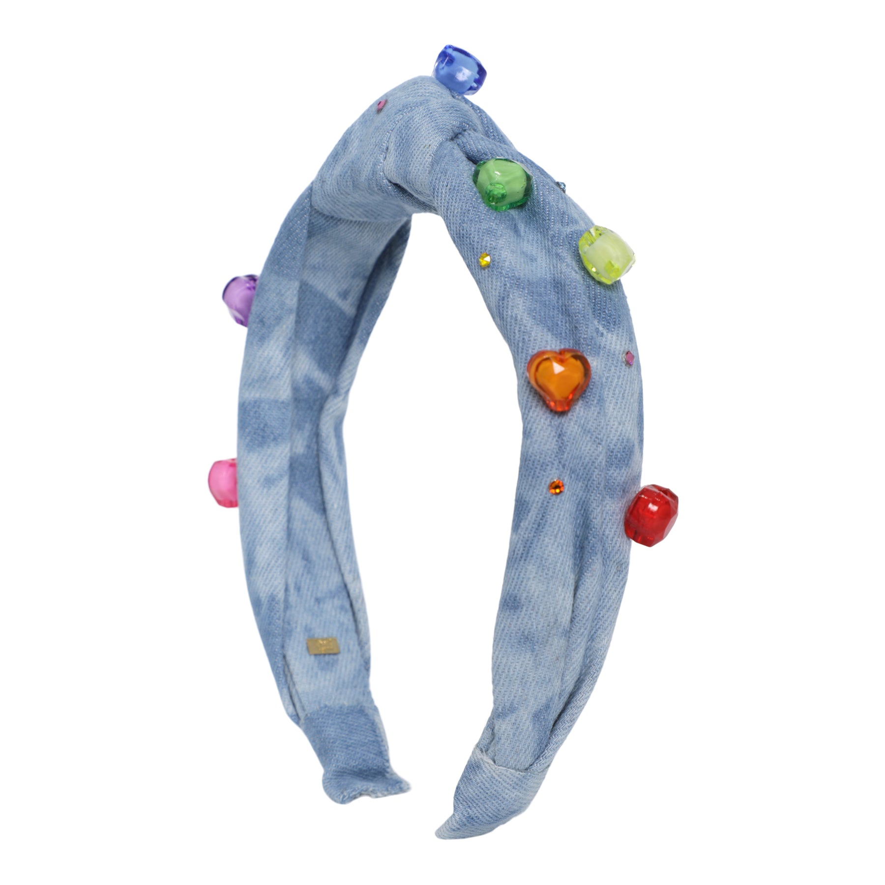 3D Heart Denim Knot Headband