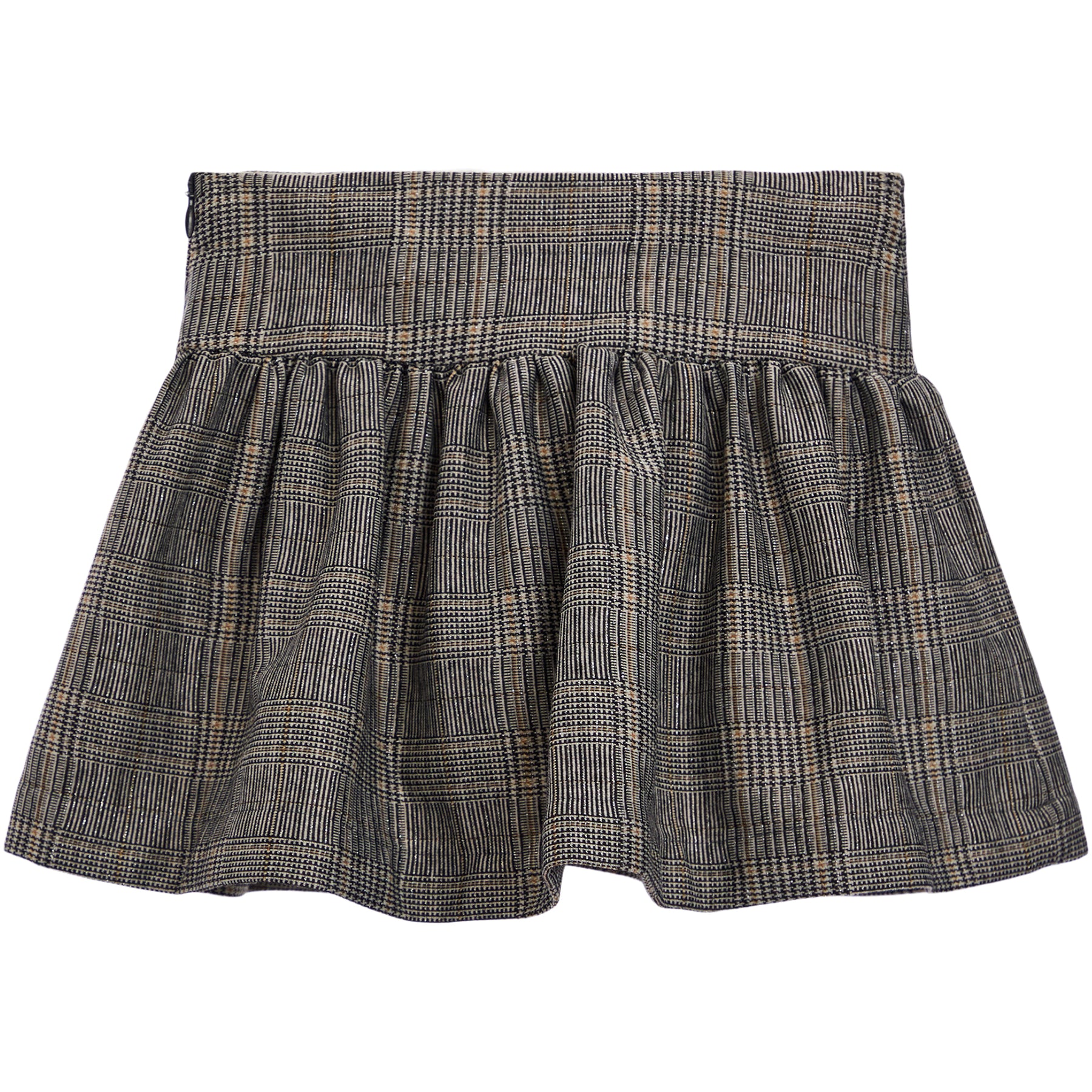 Plaid Skirt with Bow