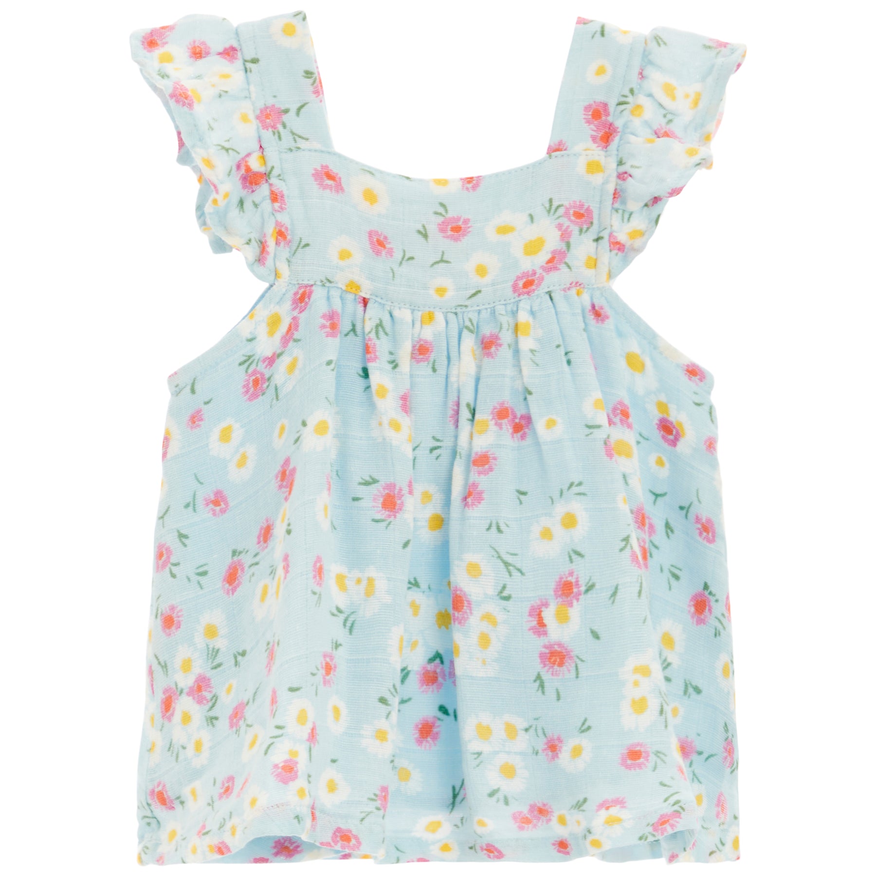 Butterfly Sleeve Pinafore Top & Diaper Cover