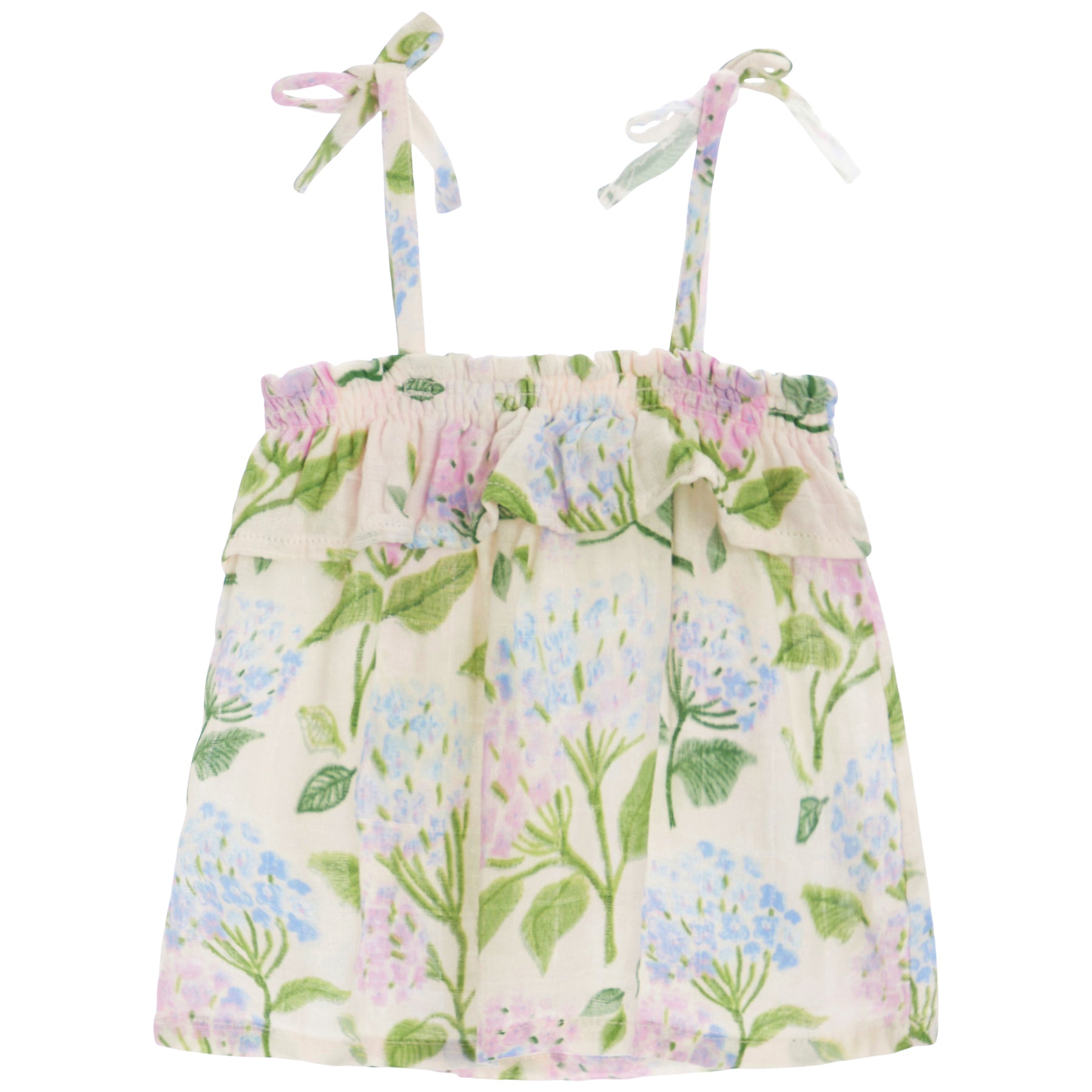 Ruffle Top & Bloomer- Hydrangeas
