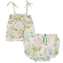 Ruffle Top & Bloomer- Hydrangeas
