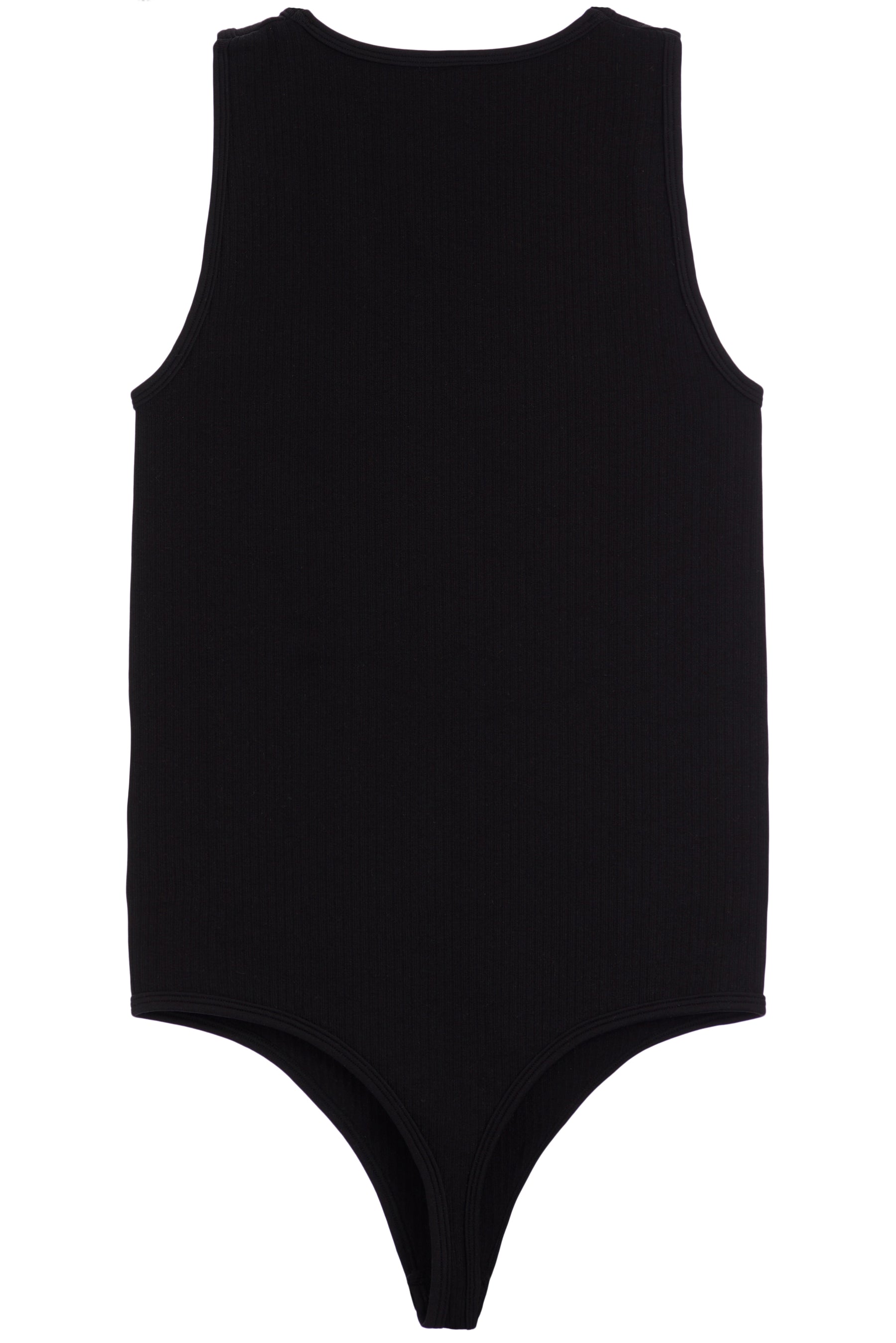 Ribbed Henley Bodysuit